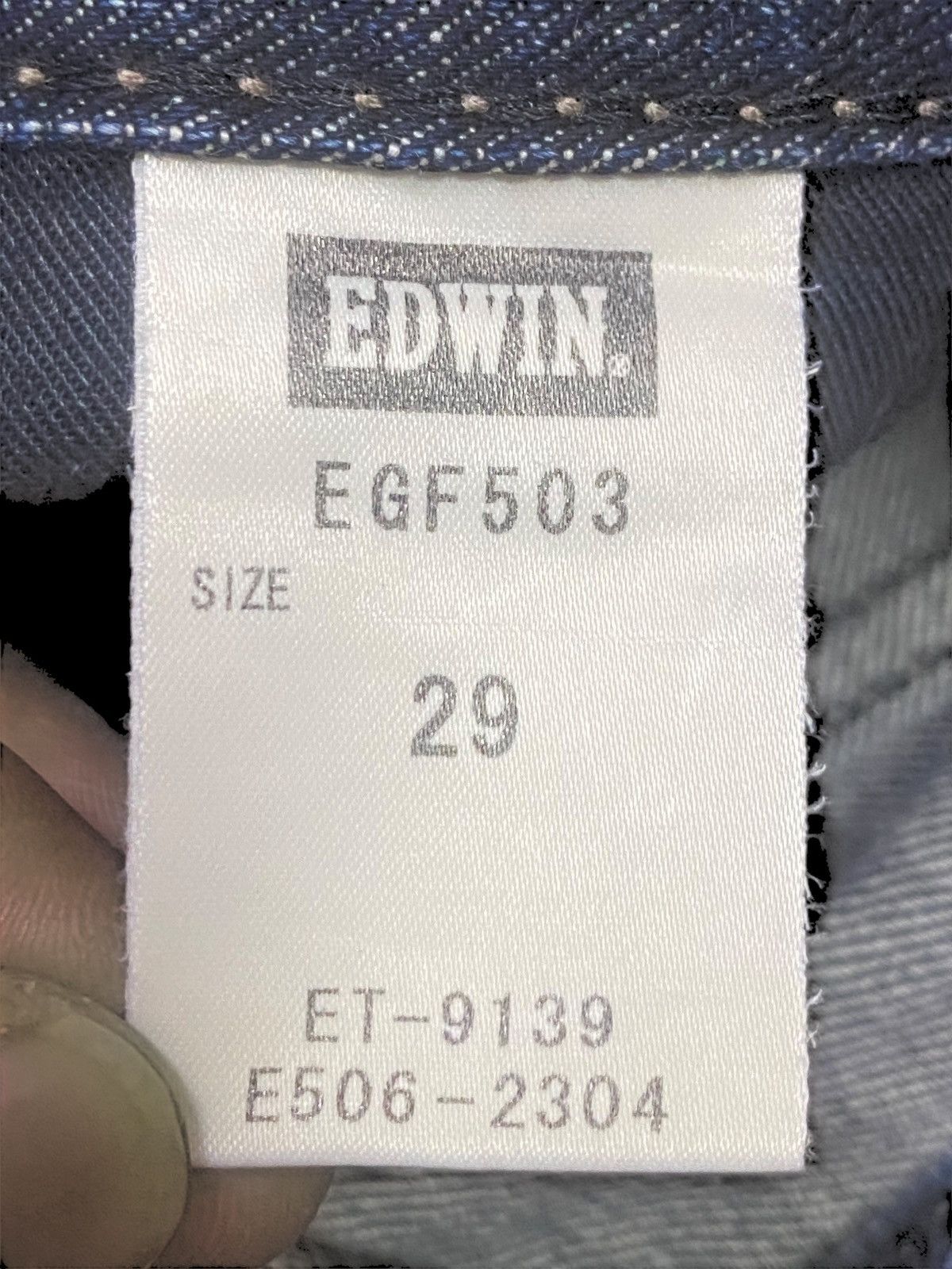 Edwin Vintage Edwin Edge Blue Wash Whisker Loose Jeans Size US 32 / EU 48 - 19 Thumbnail
