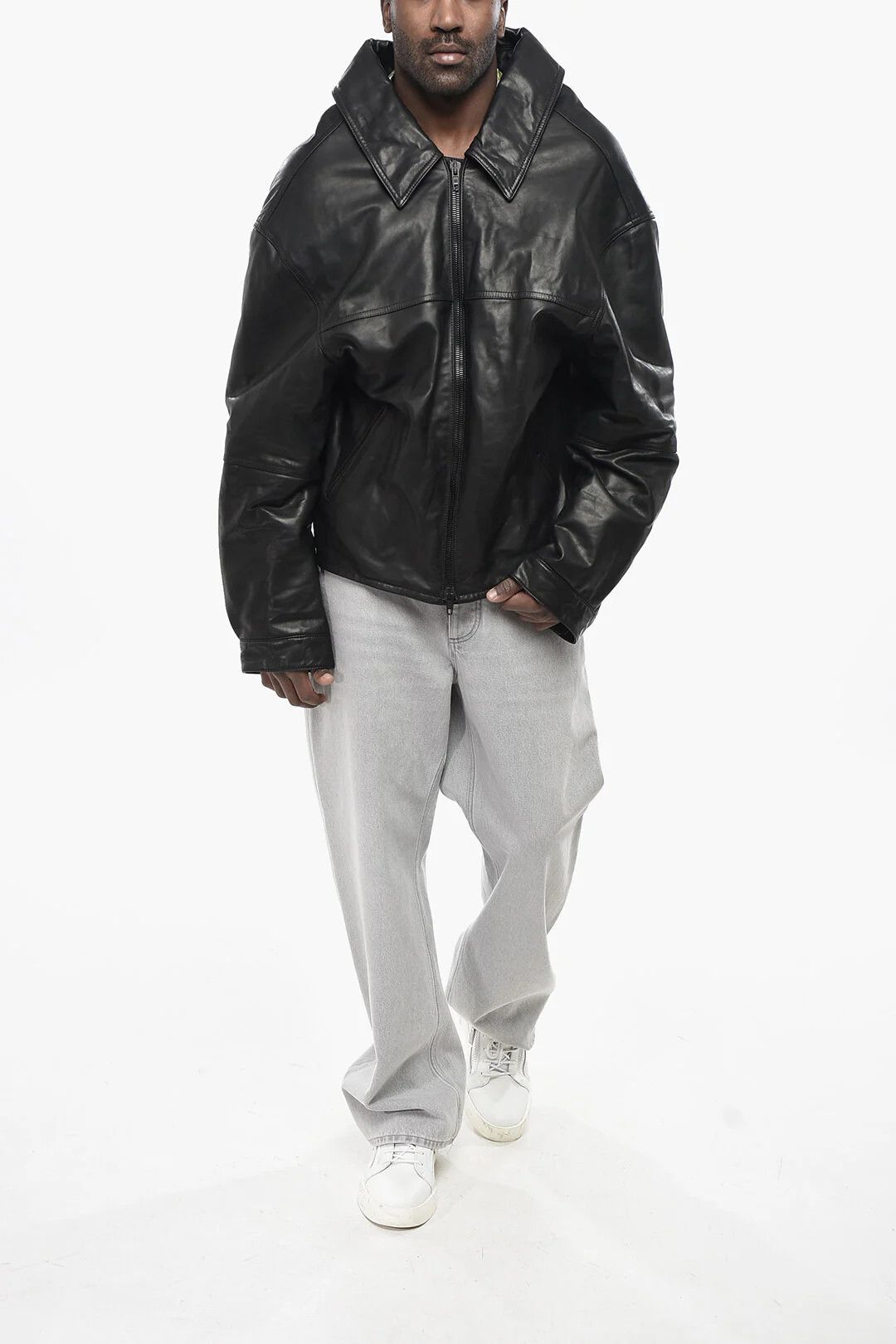 Balenciaga og1mm0326 Leather Jacket in Black Size US XS / EU 42 / 0 - 4 Thumbnail