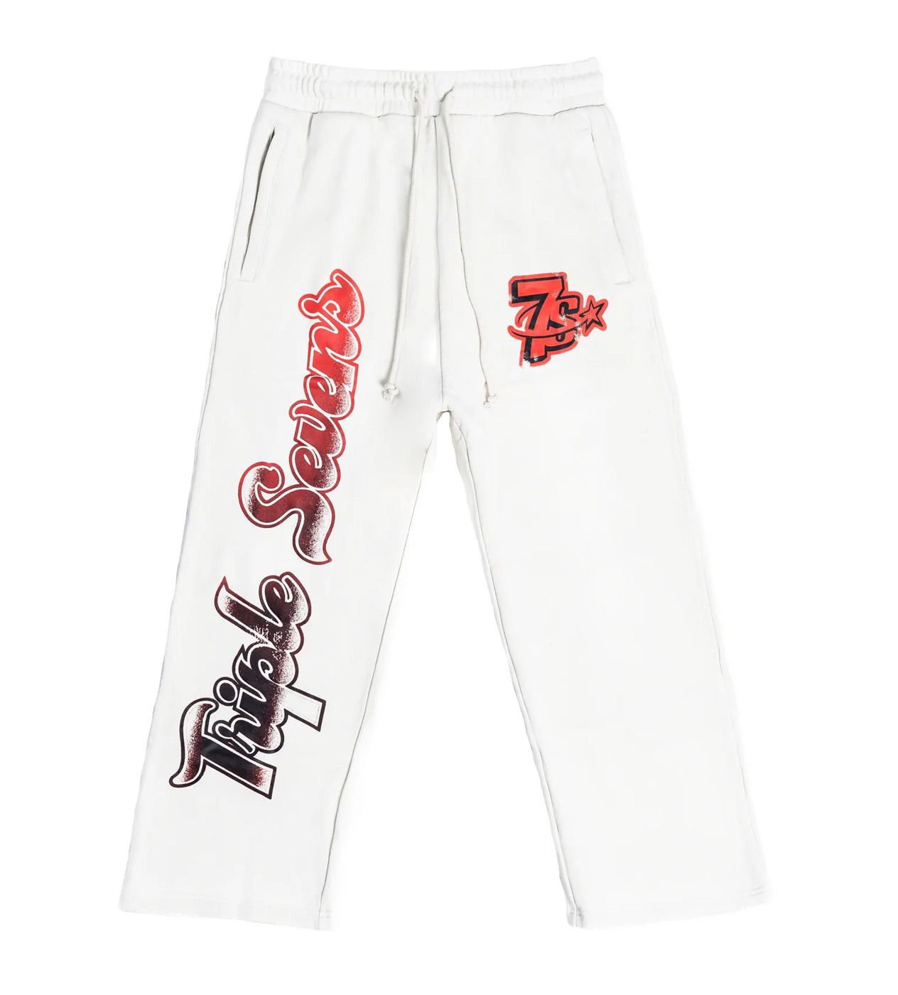 TRIPLE SEVENS All Star Sweatpants White/Red Size US 36 / EU 52 - 1 Thumbnail