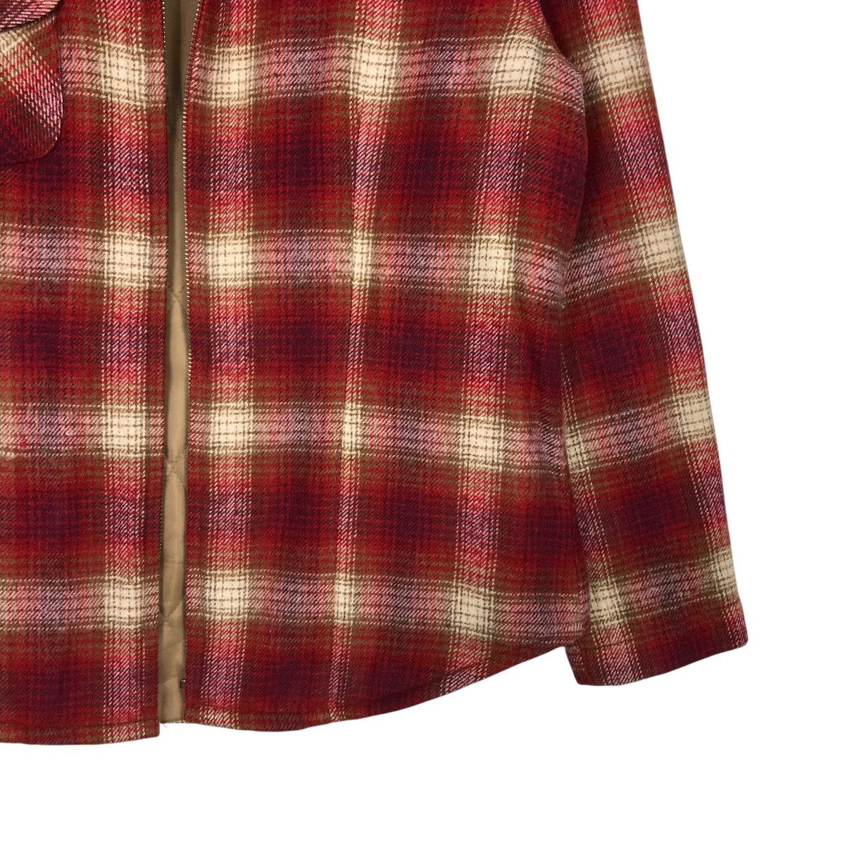 Japanese Brand 📌Vintage Zipper Flannel Jacket Worker Fiesta Tartan Design Size US M / EU 48-50 / 2 - 6 Thumbnail