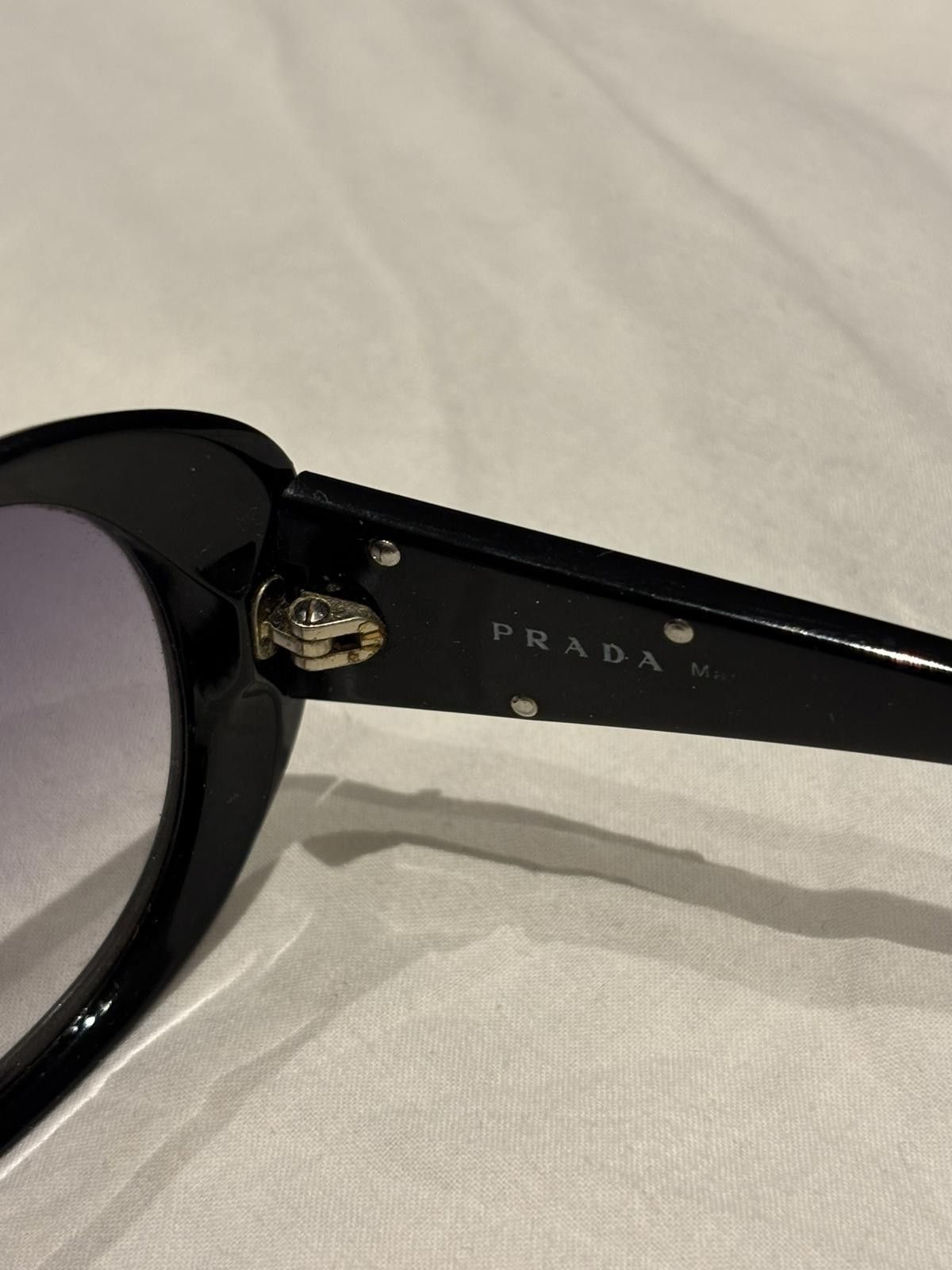 Prada Prada - Black Oversized Sunglasses with Gradient Lenses Size ONE SIZE - 6 Thumbnail
