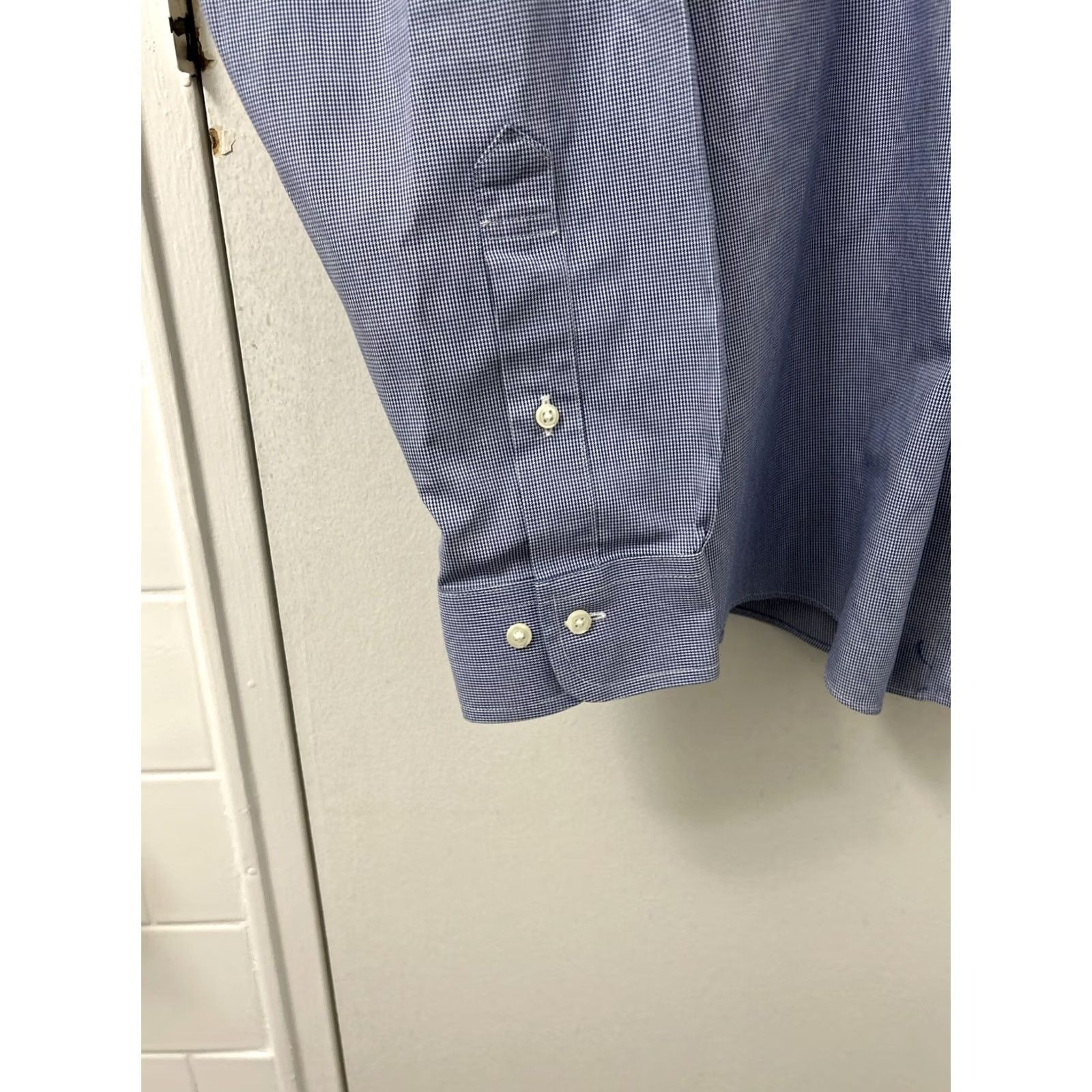 Brooks Brothers Brooks Brothers Original Polo Shirt Mens Sz 16 Blue Houndstooth Regent Button-Up Dress Shirt Size US L / EU 52-54 / 3 - 7 Thumbnail