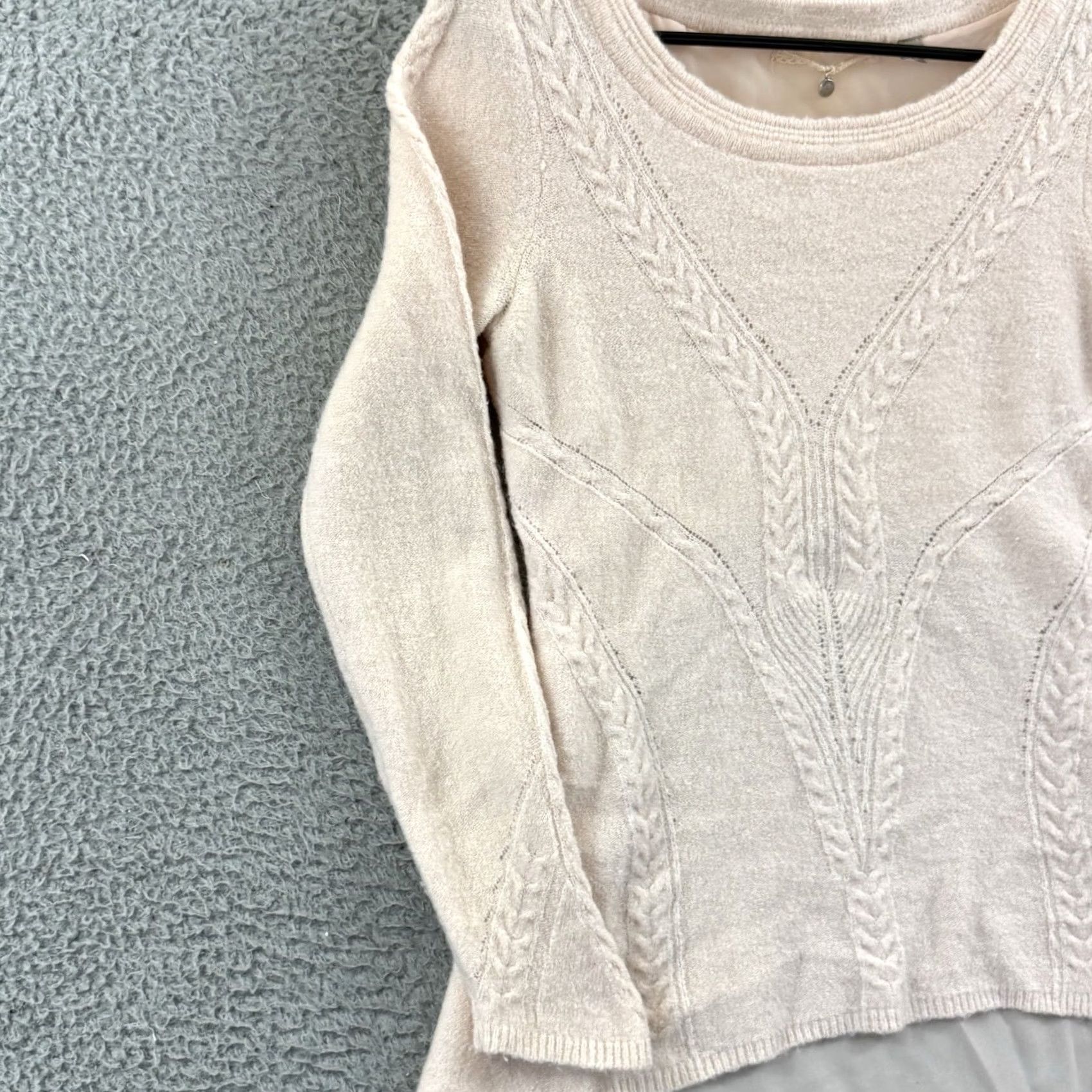 Anthropologie Anthropologie Sweater Women’s Medium Knitted & Knotted Alpaca Wool Sheer Boat Neck Asymmetrical Sleeve Size M / US 6-8 / IT 42-44 - 4 Thumbnail
