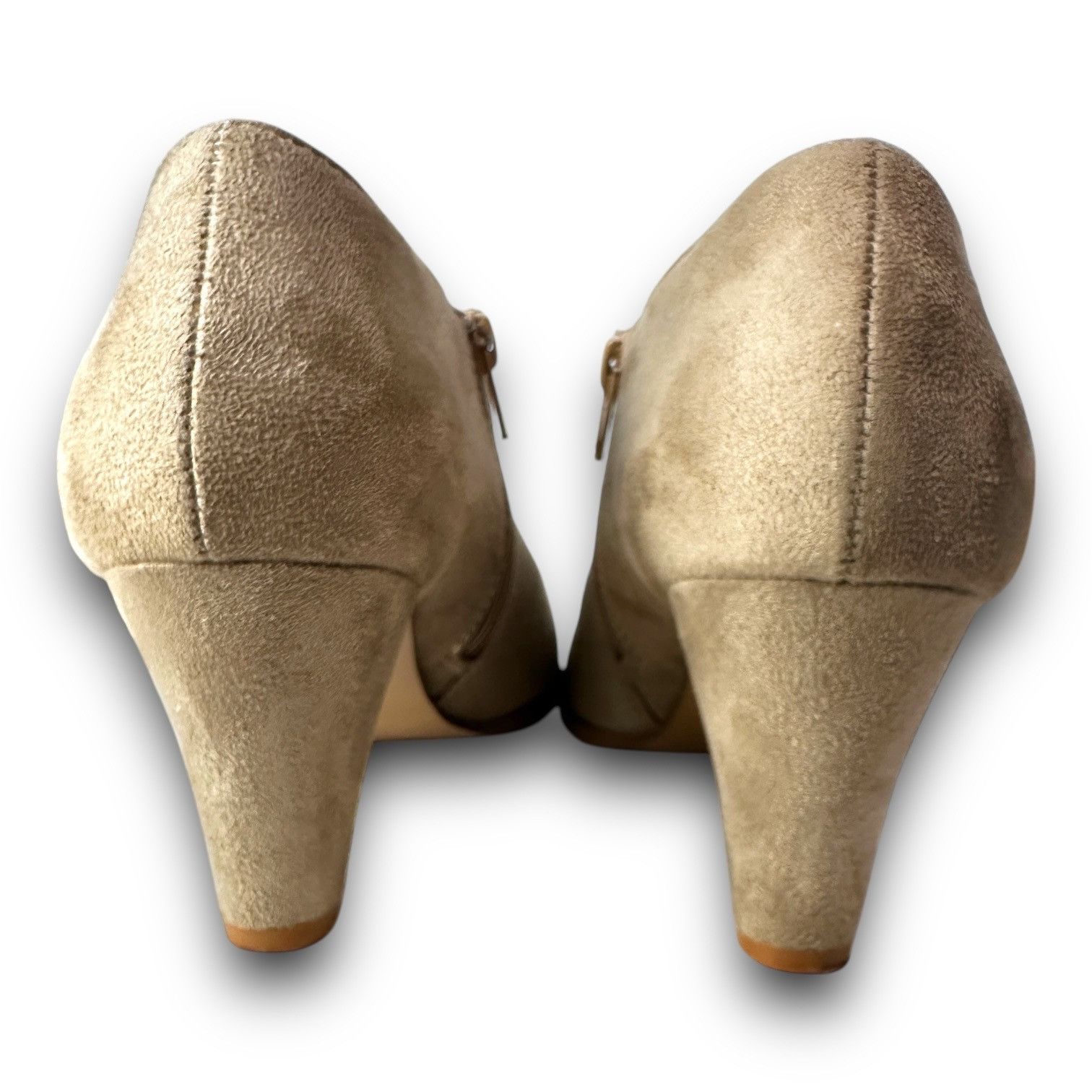 Other Chic Journee Womens Faux Suede Tan High Heel Ankle Booties S Size US 8 / IT 38 - 7 Thumbnail
