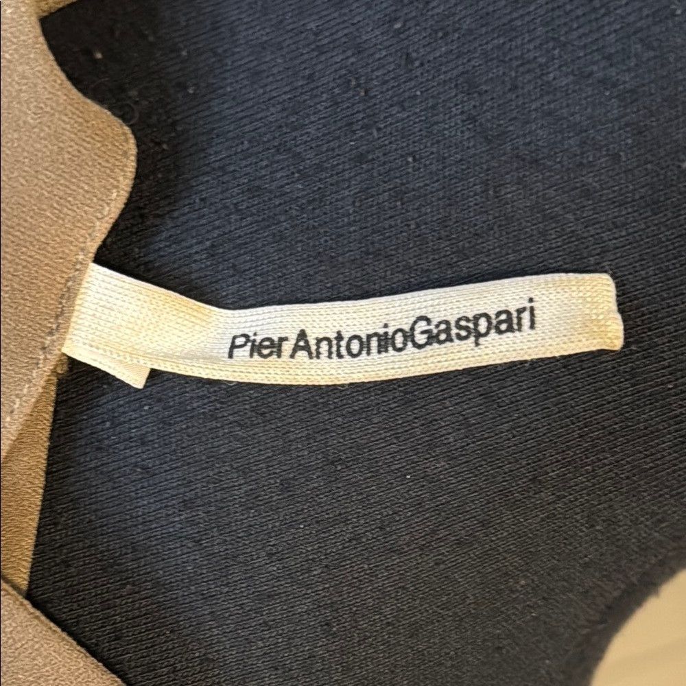 Other Pier Antonio Gaspari Women’s 40/8 Tan and Black Sheath Dres Size M / US 6-8 / IT 42-44 - 2 Thumbnail