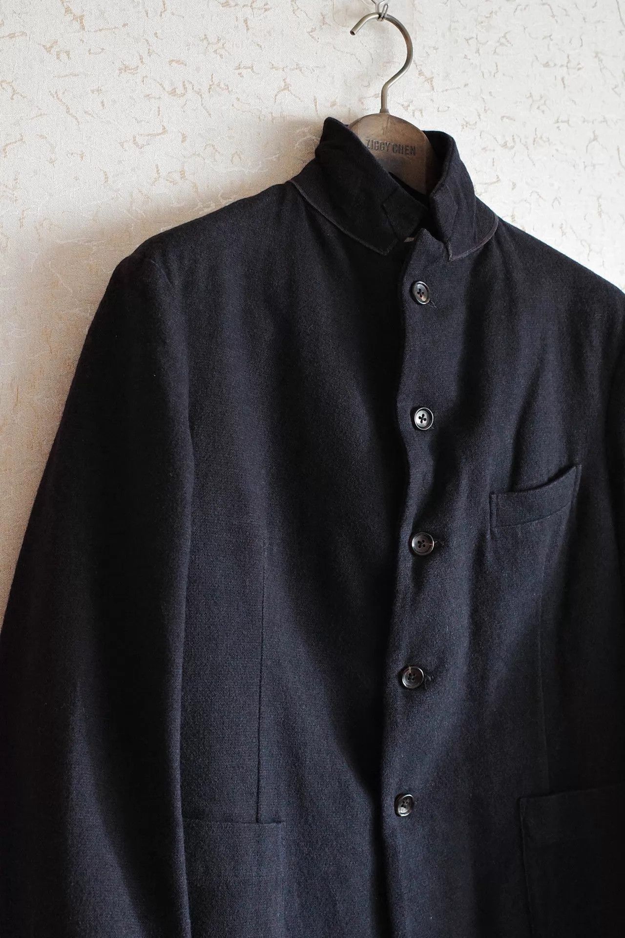 Other Kaval 00s 5b Narrow Sack Jacket Navy Cotton-Wool-Cashmere Size US M / EU 48-50 / 2 - 4 Thumbnail