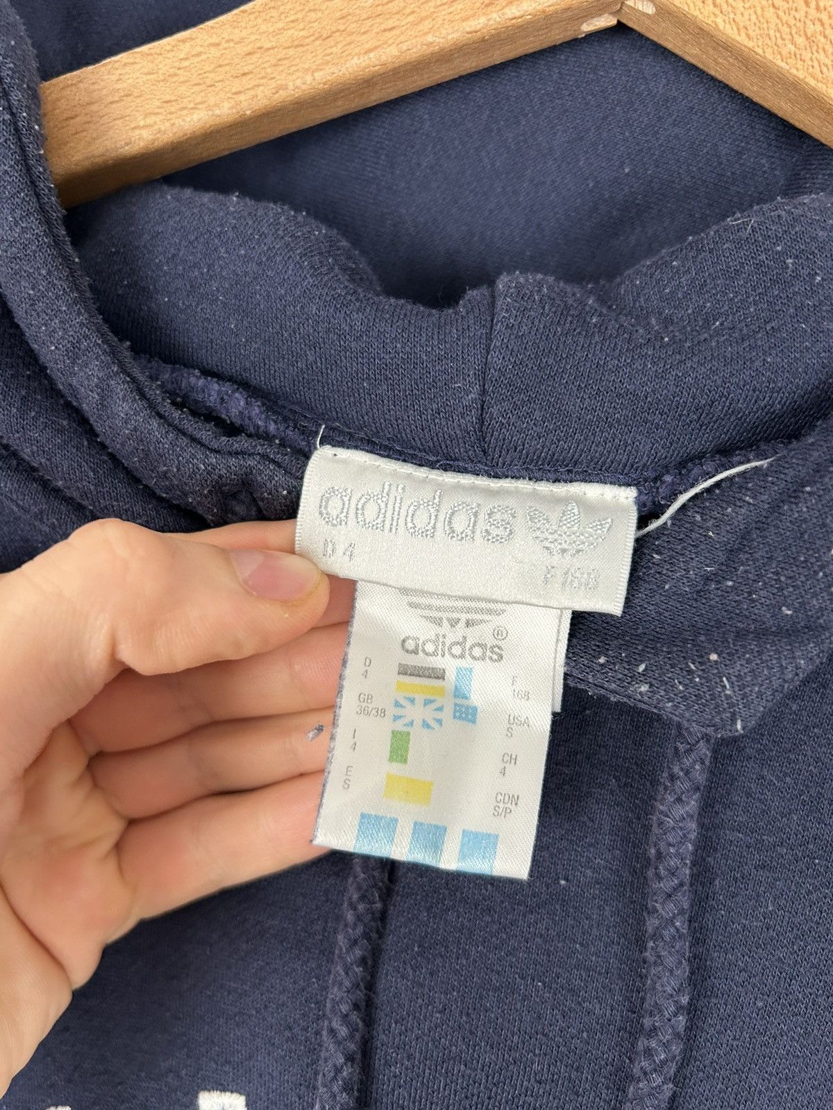 Adidas Vintage Adidas 90s Spellout Baggy Hoodie Sportswear Hype Size US S / EU 44-46 / 1 - 6 Thumbnail