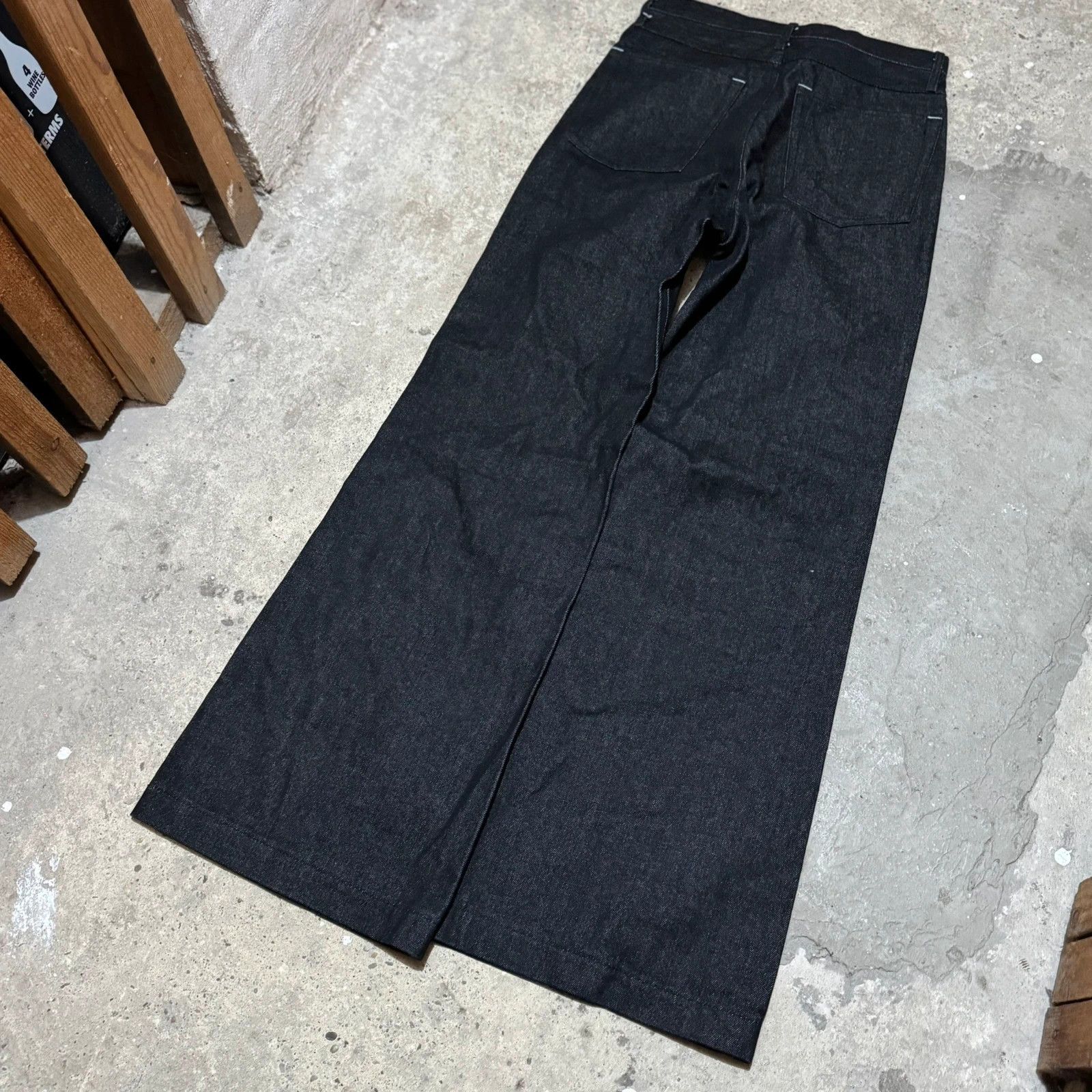 Other Raw denim selvage wide flared jeans Size 28" / US 6 / IT 42 - 5 Thumbnail