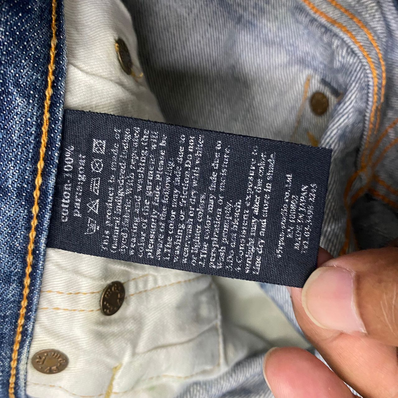 45rpm 💥Best Offer💥Vintage 45RPM Selvegde Distressed Denim Size US 30 / EU 46 - 19 Thumbnail