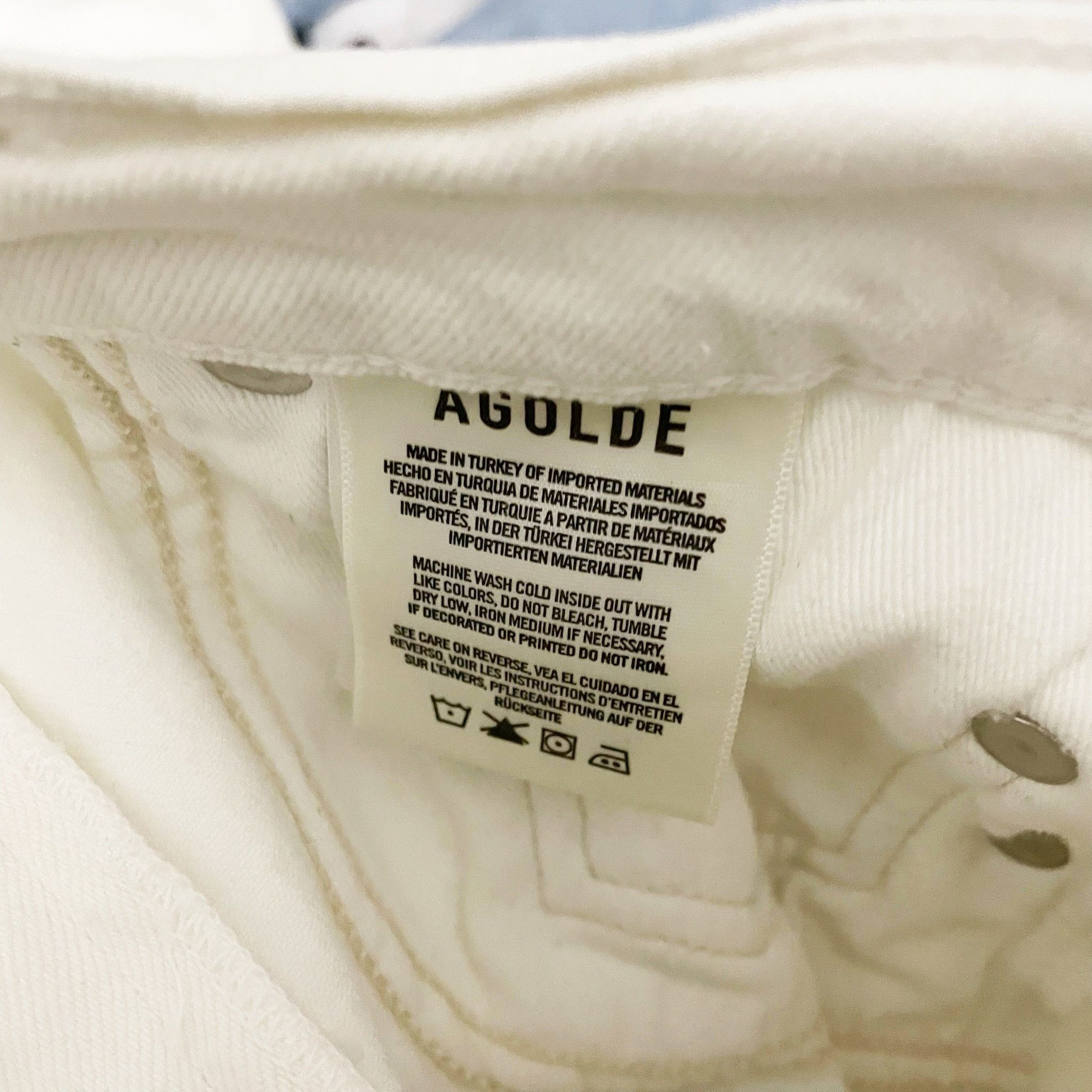 Agolde Agolde Denim Nico High Rise Slim Cotton Size 23" - 3 Thumbnail