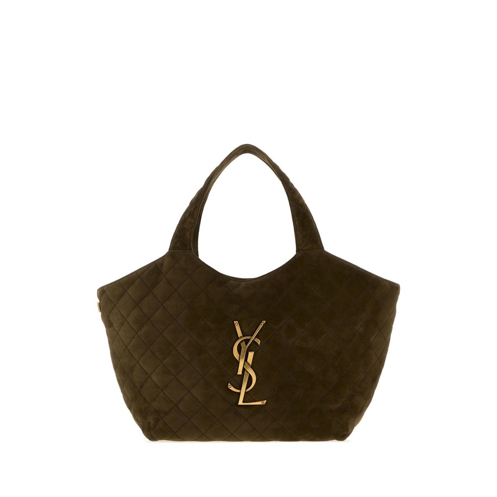 Saint Laurent Paris SAINT LAURENT $5100 Icare Medium Light Musk Suede Tote Bag N Size ONE SIZE - 1 Thumbnail