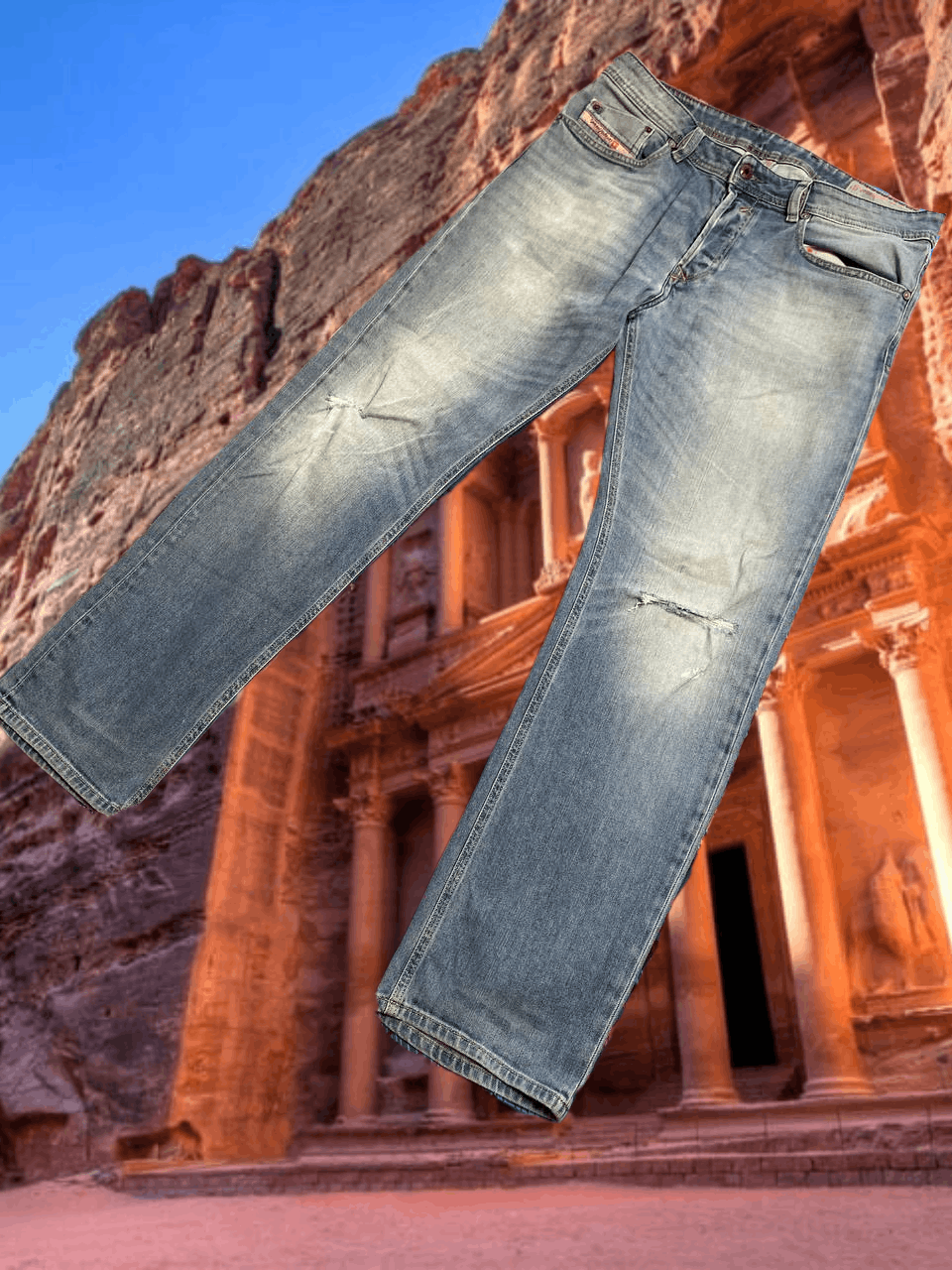 Diesel blue jeans Y2K DIESEL WAYKEE vintage logo w32 Size US 32 / EU 48 - 1 Thumbnail