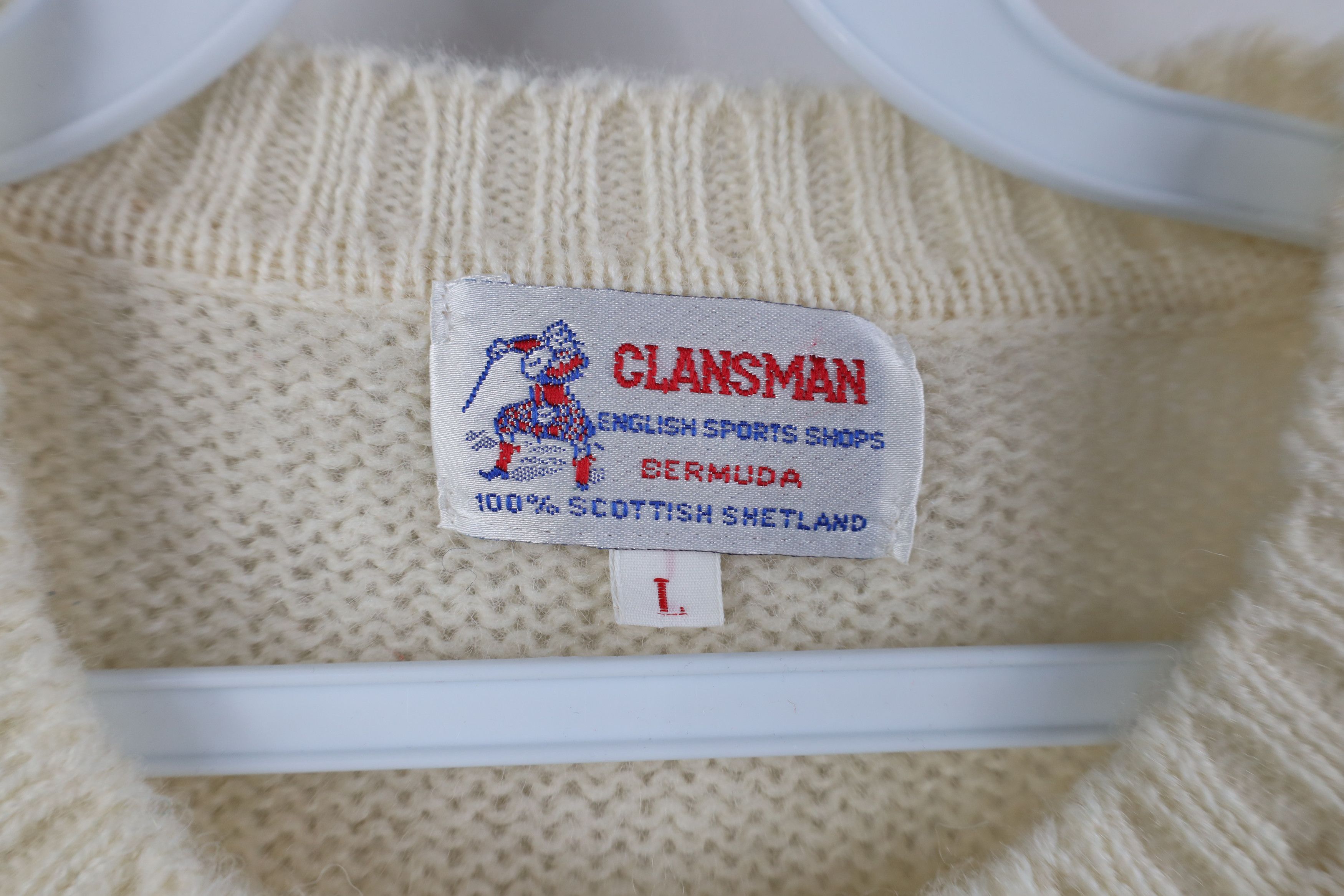 Vintage Vintage 50s Streetwear Lightweight Shetland Wool Sweater Size US L / EU 52-54 / 3 - 4 Thumbnail