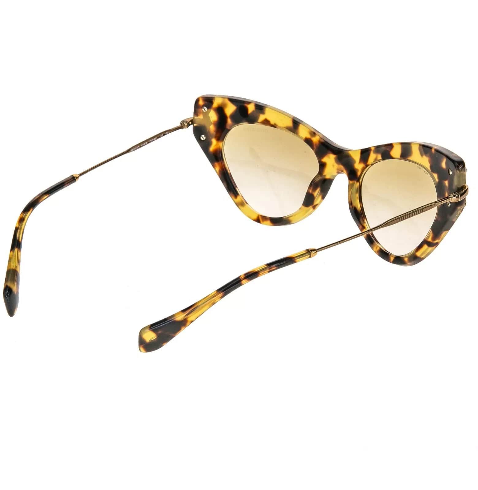 Miu Miu MIU MIU Glow 04P Brown Havana Crystal Jewel Strass MU04PS Size ONE SIZE - 7 Thumbnail