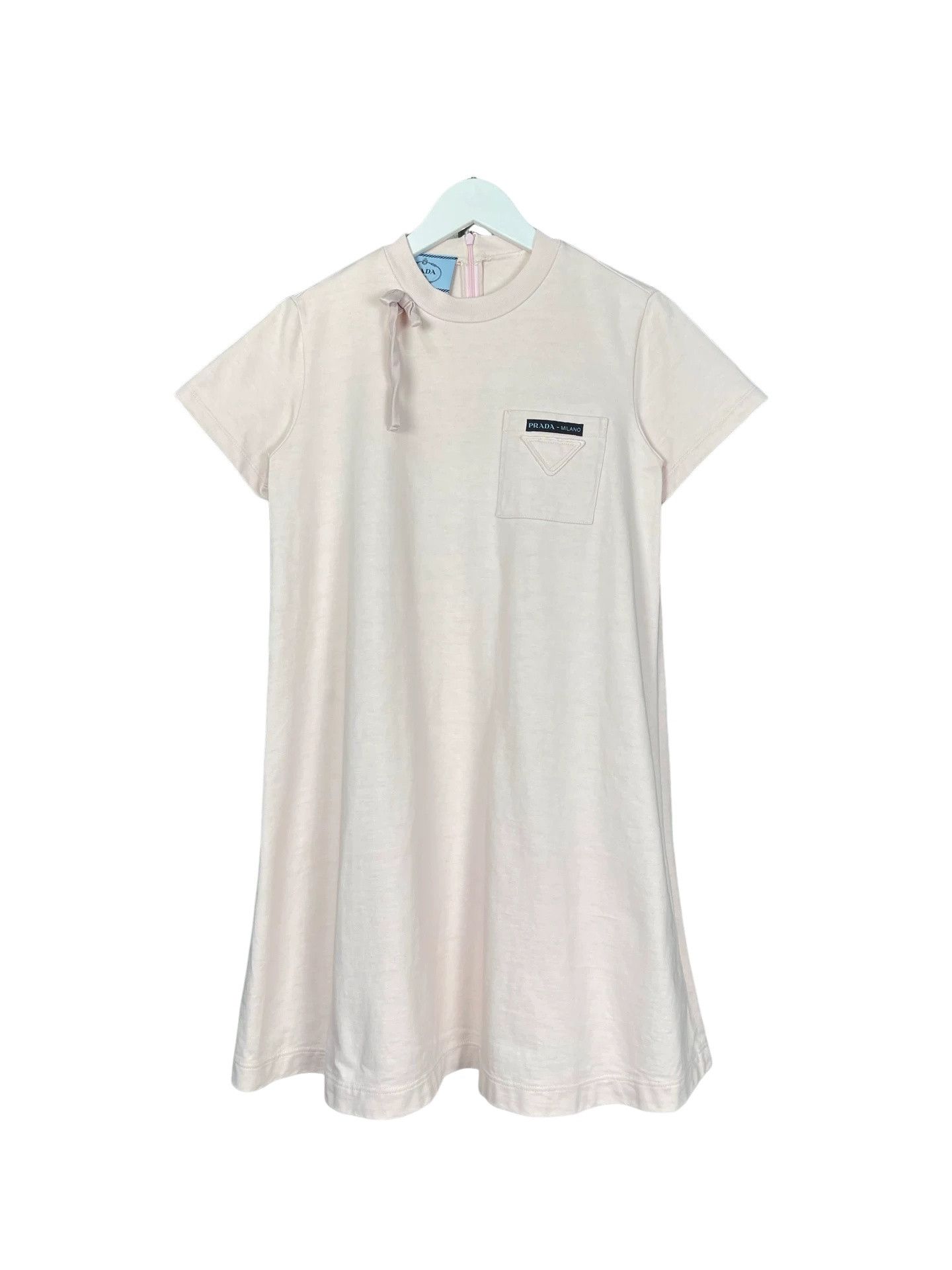 Prada Prada Pink Logo Pocket Mini Dress Size 40 Size S / US 4 / IT 40 - 1 Thumbnail