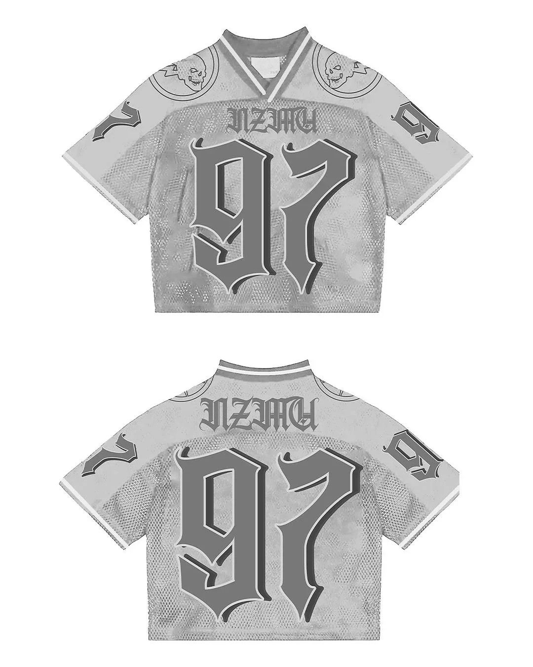 Vintage Grey Y2K T Shirt Size US L / EU 52-54 / 3 - 2 Thumbnail
