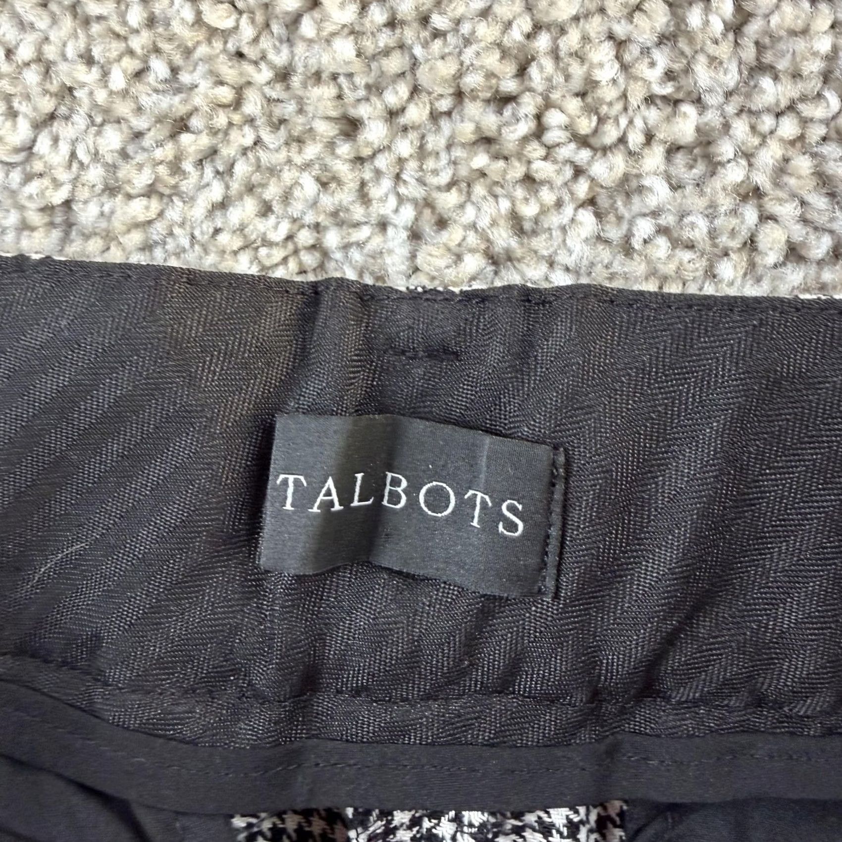 Talbots Talbots Dress Pants Womens 10 Black Check Hampshire Ankle Career Office Size 32" / US 10 / IT 46 - 5 Thumbnail