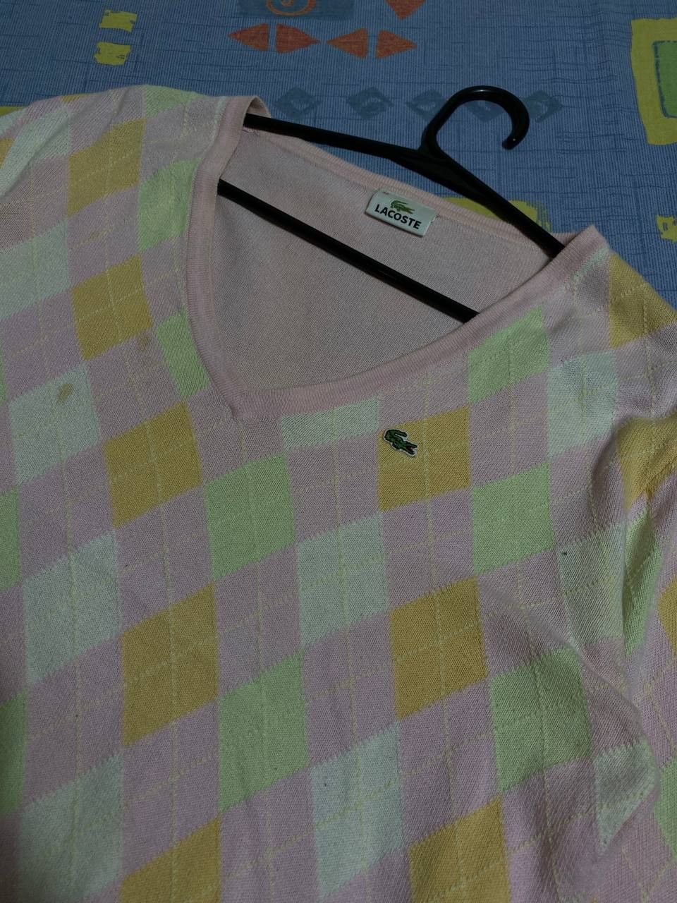 Lacoste Rare Vintage Lacoste Chemise Crewneck Knit Sweater Pink Size US S / EU 44-46 / 1 - 20 Thumbnail