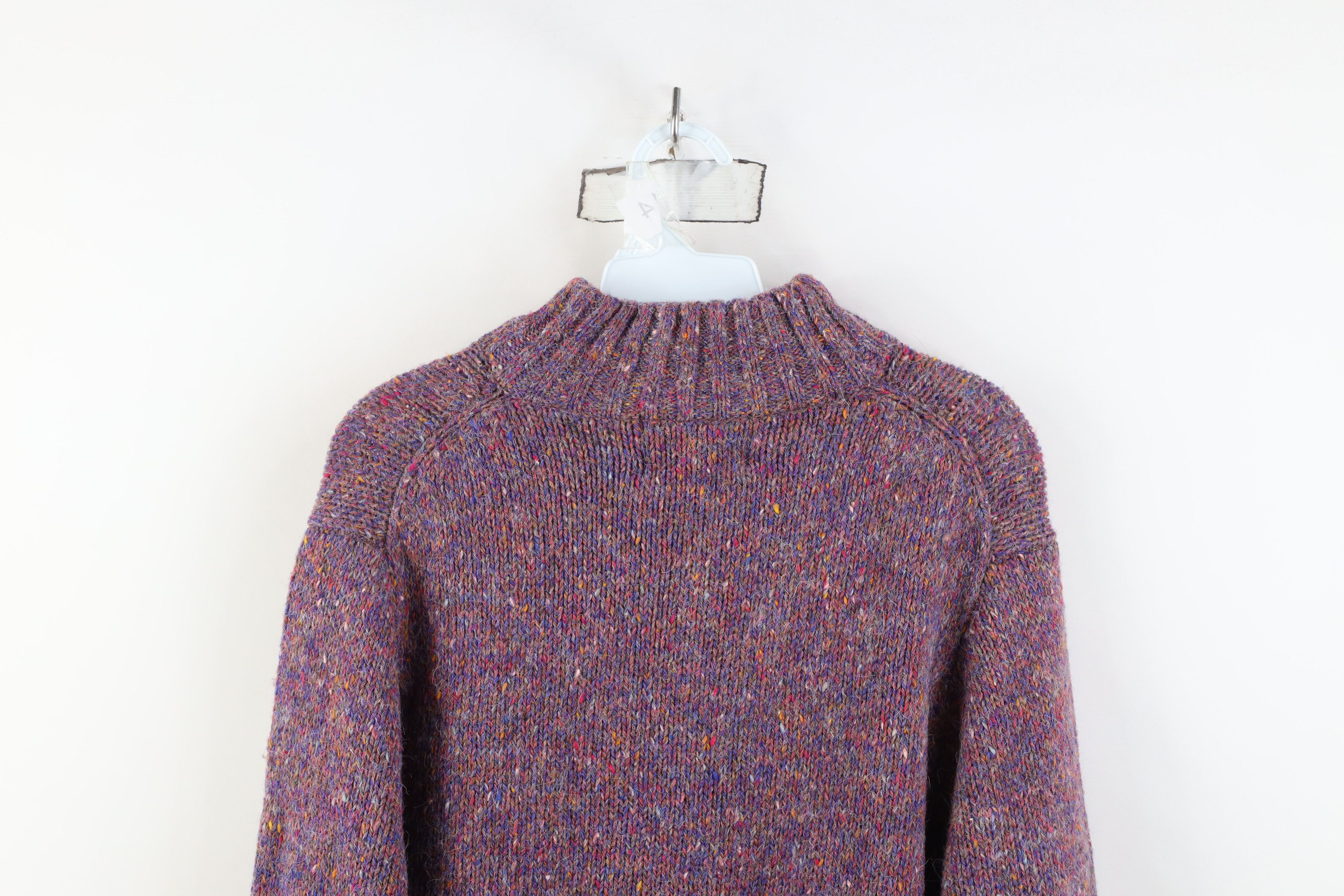 Vintage Vintage 70s Streetwear Wool Blend Knit Mock Neck Sweater Size M / US 6-8 / IT 42-44 - 8 Thumbnail