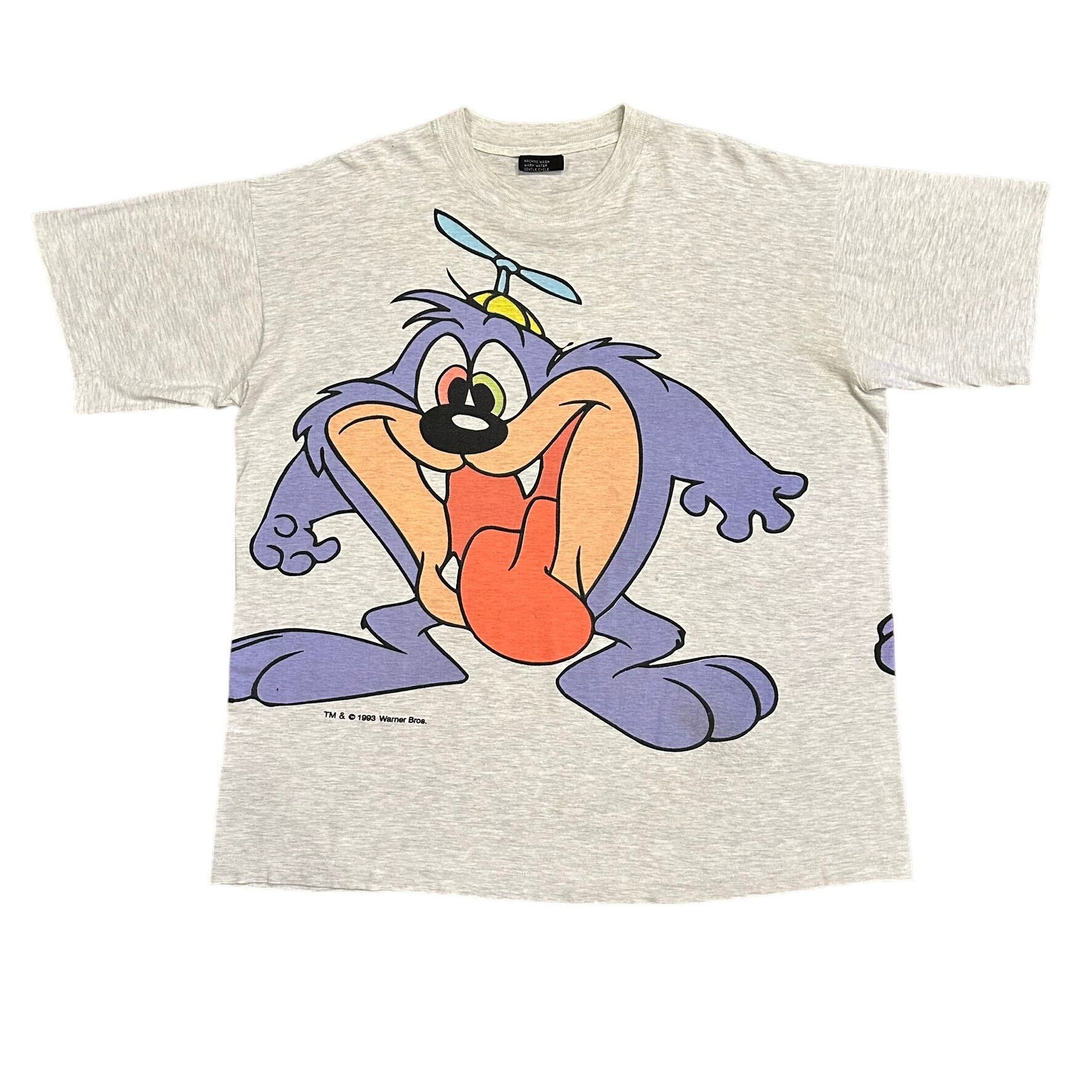 Vintage Vintage 90s AOP Tee Looney Tunes Tiny Toons Dizzy Devil All