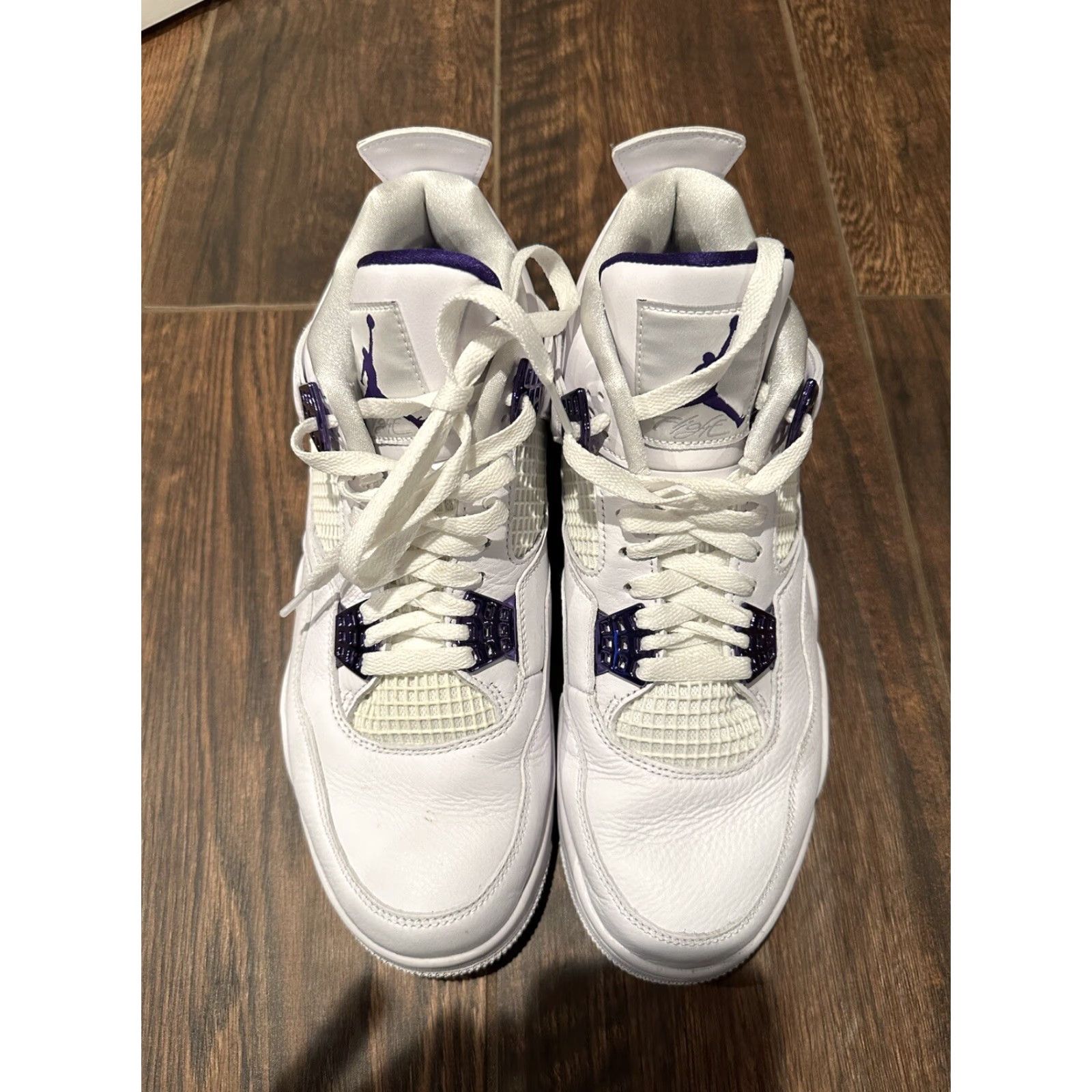Nike VINTAGE Nike Air Jordan 4 Retro White Purple CT8527-115 Sneaker Mens 11 Nike Air Retro 90s Size US 10 / EU 43 - 7 Thumbnail