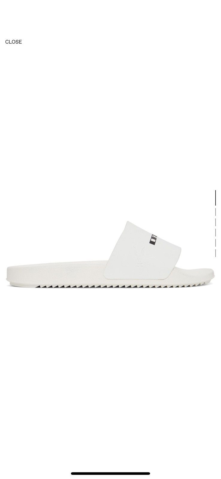 Rick Owens (FINAL DROP) Rick Owens White rubber slides Size US 11 / EU 44 - 3 Thumbnail