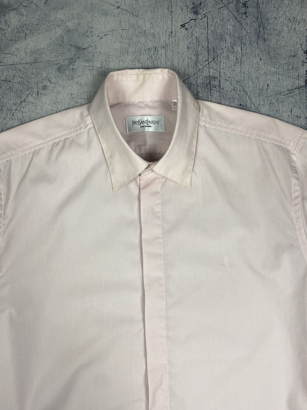 Yves Saint Laurent Vintage 90s Yve Saint Laurent Basic Button Up Shirt Size US M / EU 48-50 / 2 - 5 Thumbnail