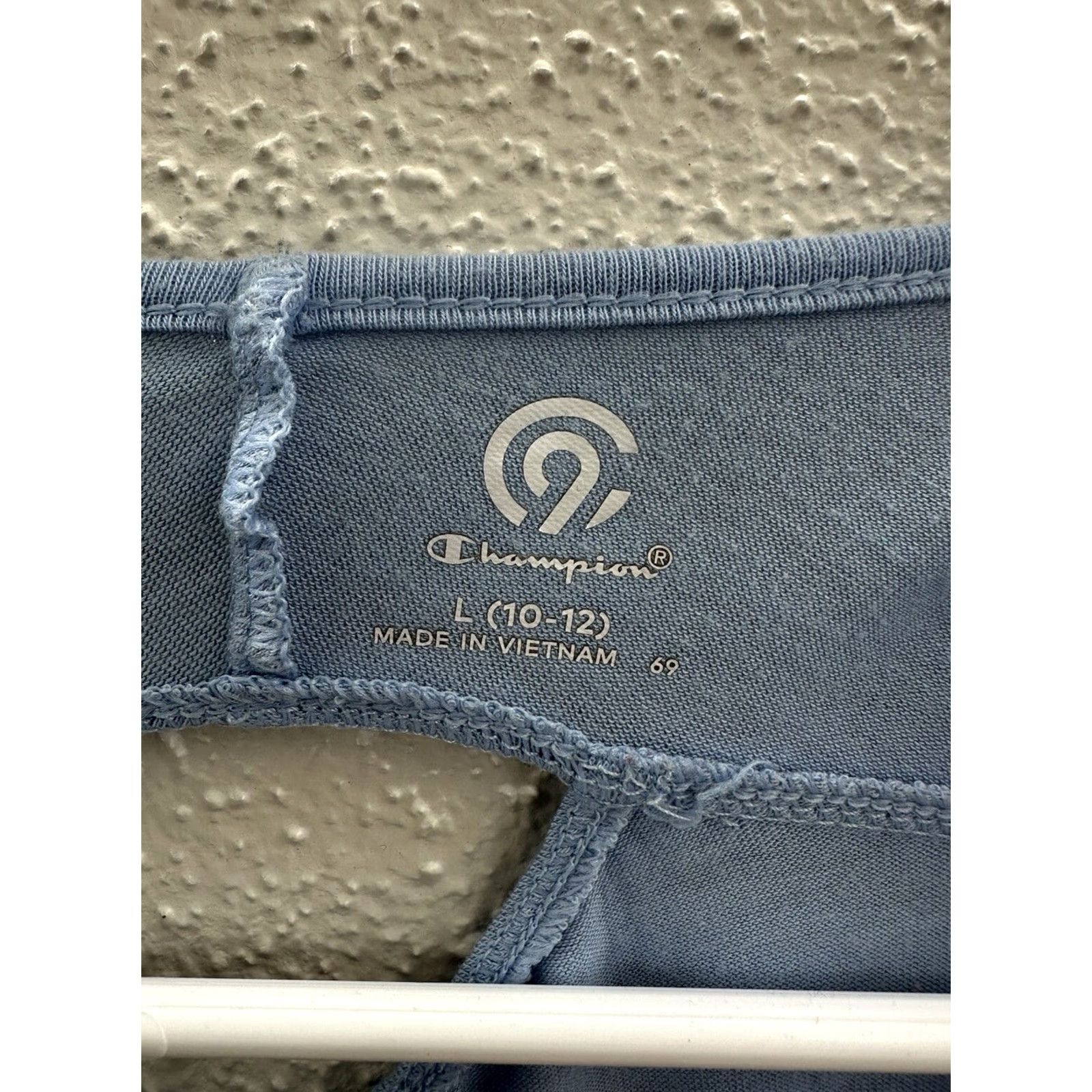 Champion Champion Womens Shirt Blue Long Sleeve Open Back Athletic Size L Blouse Size L / US 10 / IT 46 - 4 Thumbnail