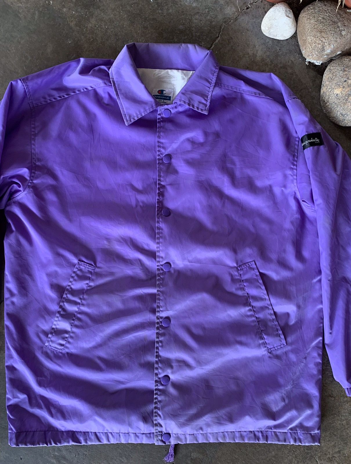 Champion × Vintage VINTAGE Champion Product USA Windbreaker on Purple 🔥 Size US L / EU 52-54 / 3 - 8 Thumbnail