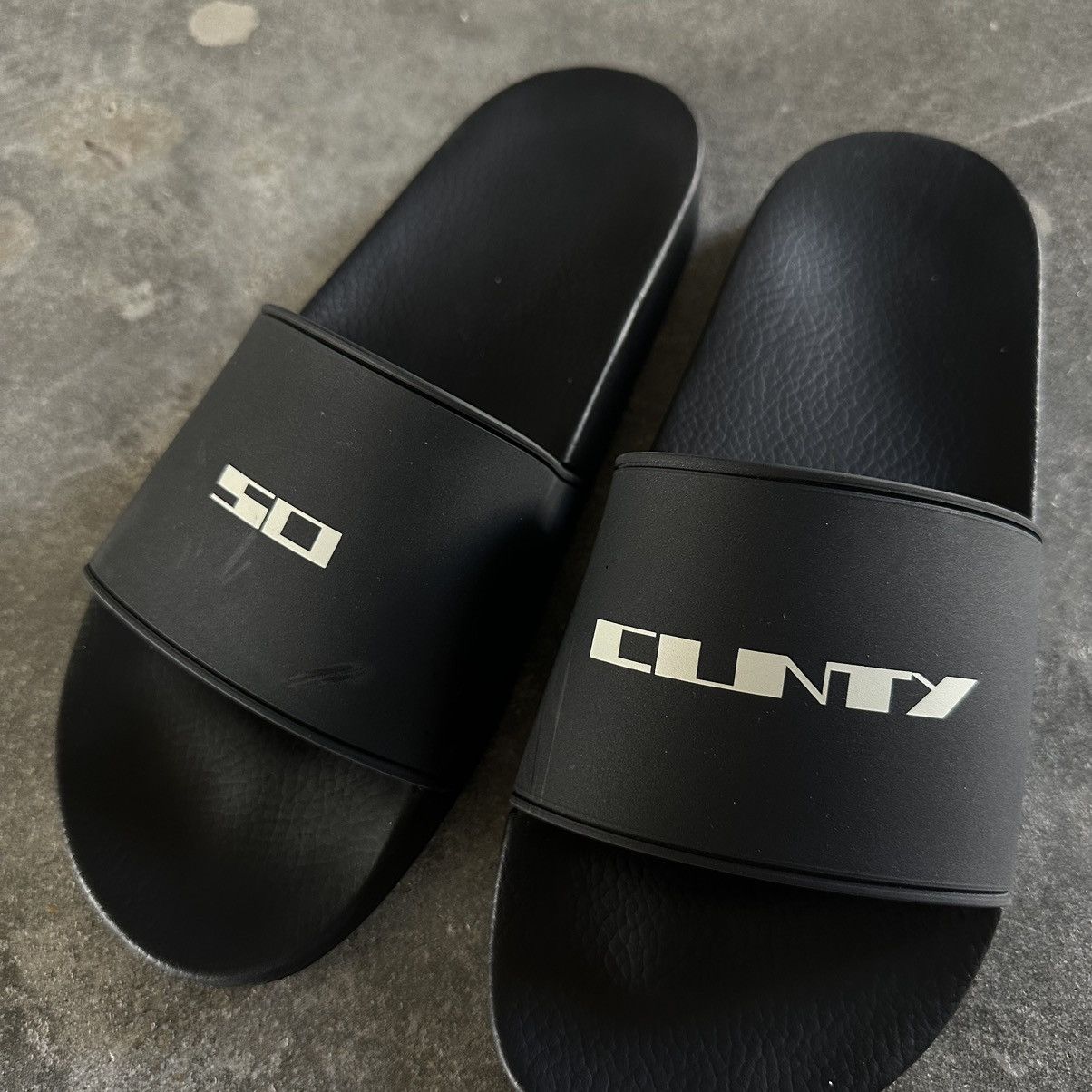 Rick Owens “So Cunty” Slides Size US 10.5 / EU 43-44 - 2 Thumbnail