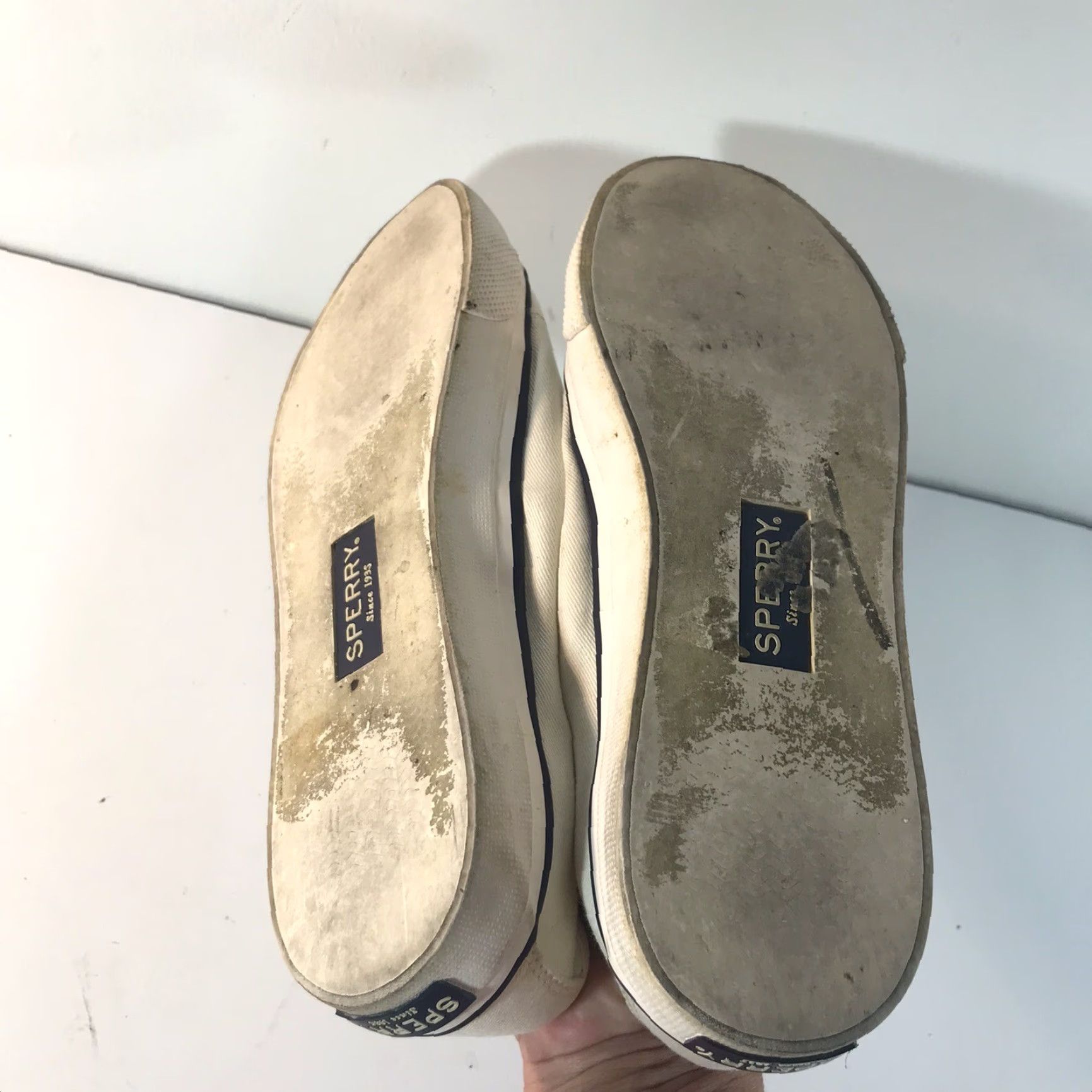 Sperry VINTAGE Sperry Top Sider Casual Slip-On Women’s Size 8 White Canvas Shoes Size M / US 6-8 / IT 42-44 - 6 Thumbnail