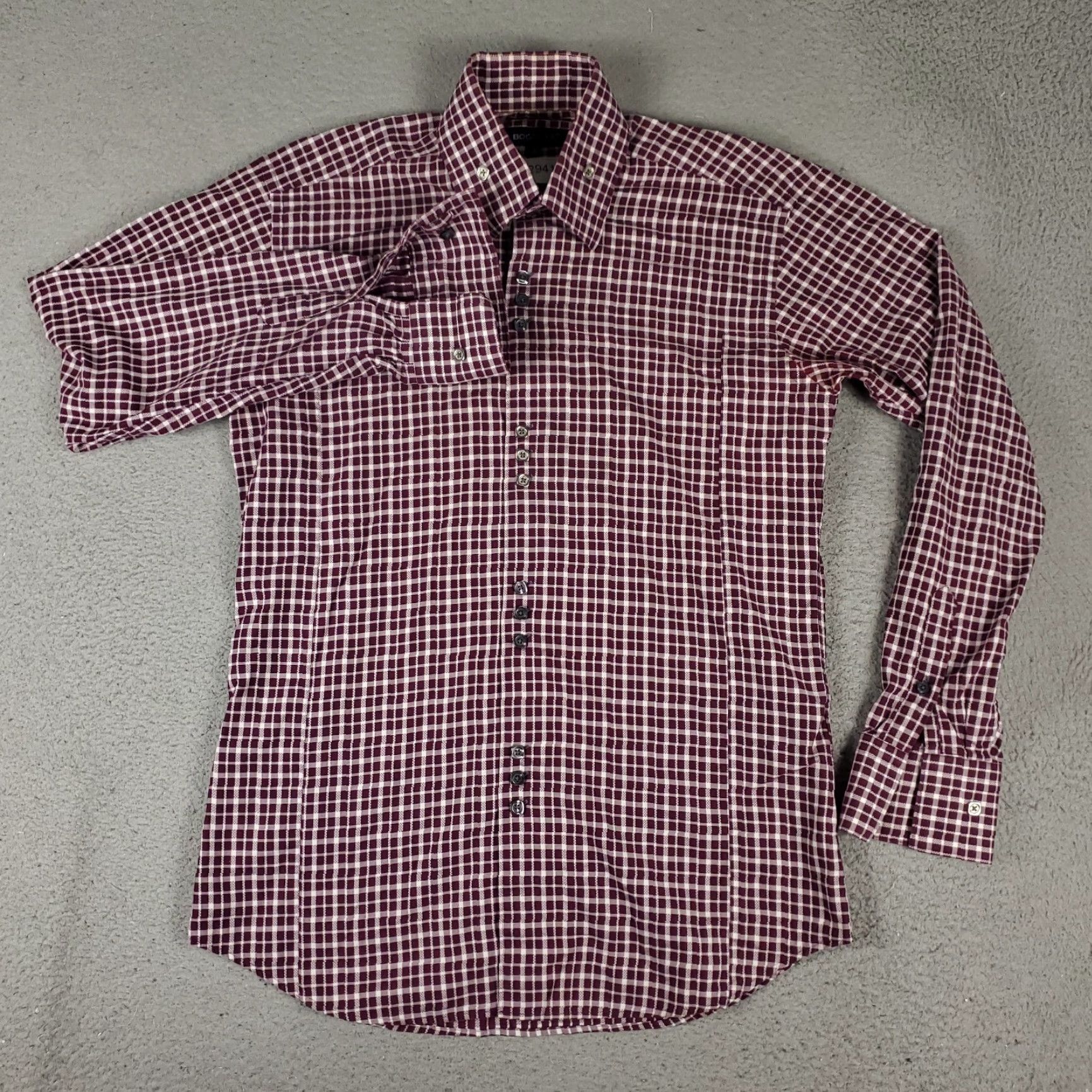 Vintage VINTAGE Bogosse Shirt Men Size 3 Long Sleeve Red Plaid Casual Button Up Size US S / EU 44-46 / 1 - 2 Thumbnail