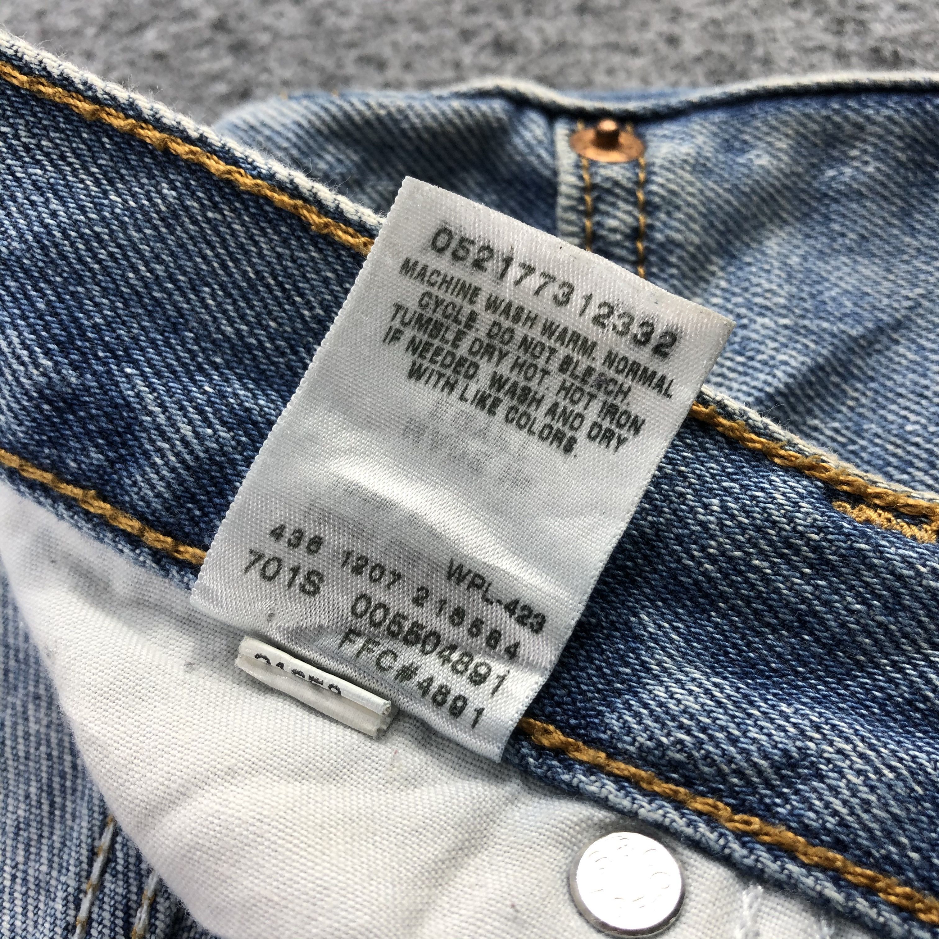 Levi's Rusty Vintage Levis Jeans Lot 550 Faded Blue Denim-J1001 Size US 36 / EU 52 - 10 Thumbnail