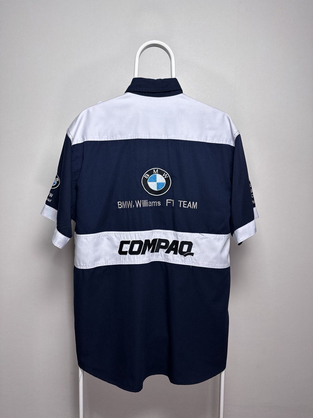 BMW BMW Vintage Williams Team F1 Racing Michelin Shirt Button Up Size US XXL / EU 58 / 5 - 8 Thumbnail