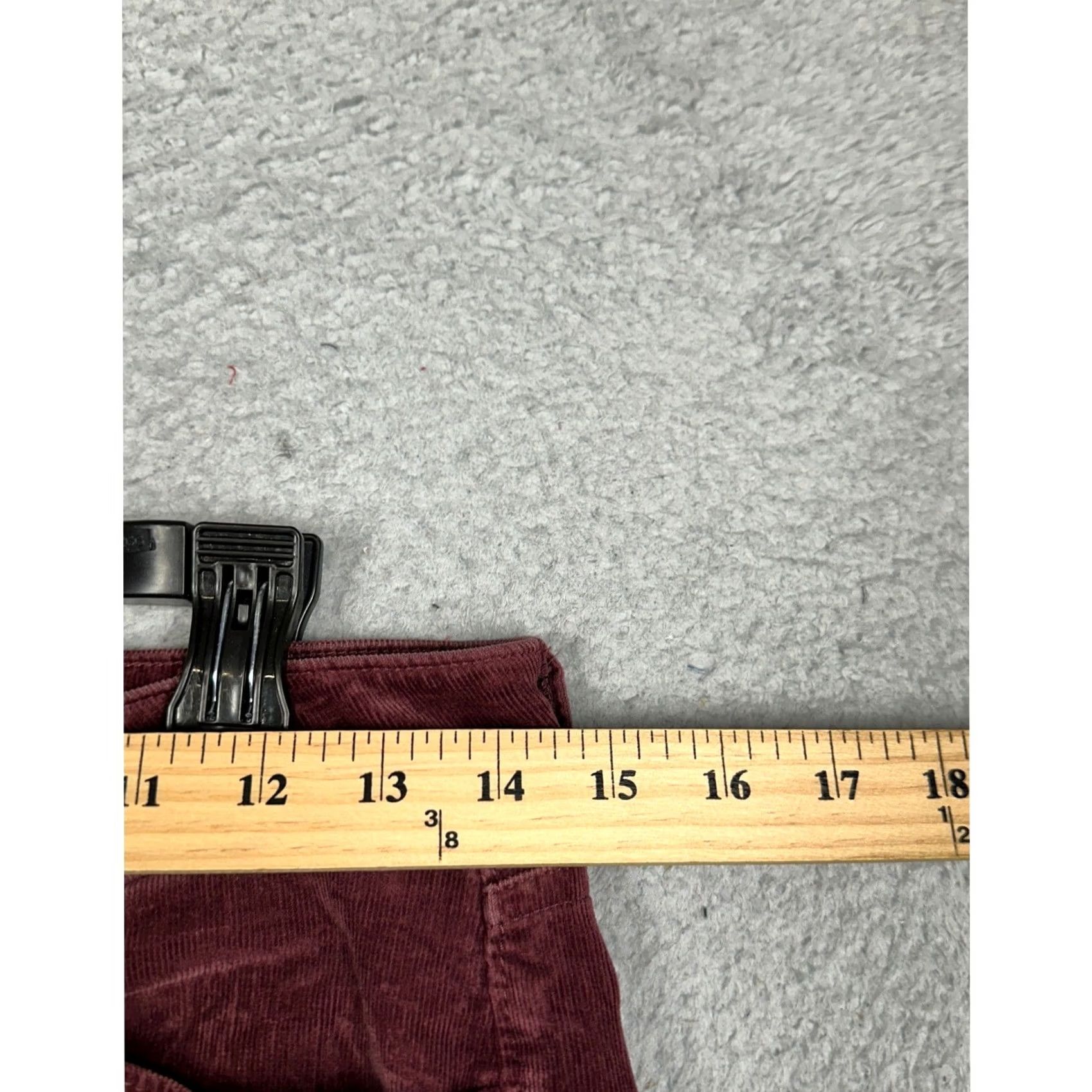 Loft LOFT Ann Taylor Pants Womens Burgundy Curvy Skinny Corduroy 5 Pockets EUC Size 42" / US 20 - 7 Thumbnail