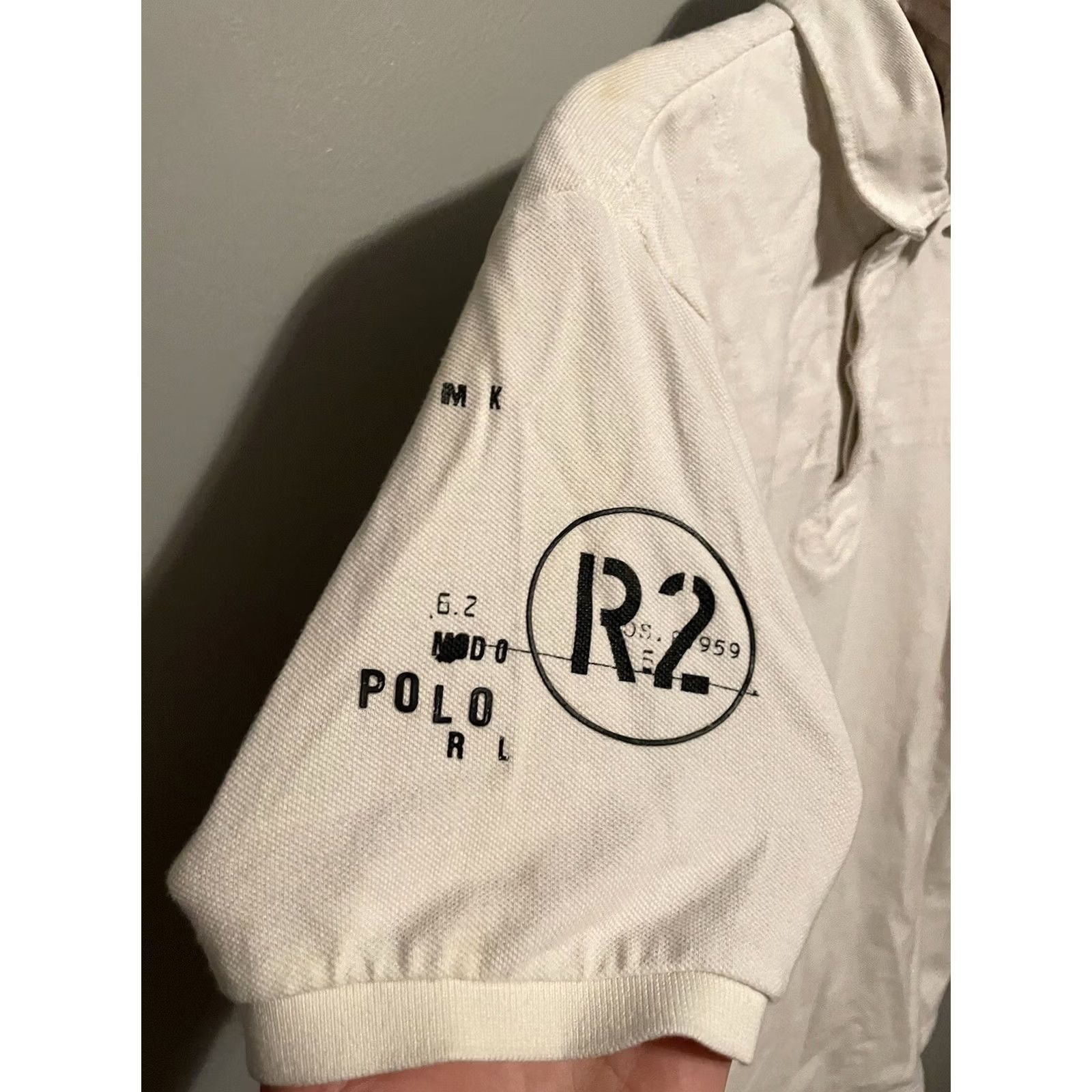 Polo Ralph Lauren Vintage Polo Ralph Lauren Shirt Rugby R2 Detail White Size Large (A362) - Golf, Yachting Size US L / EU 52-54 / 3 - 5 Thumbnail