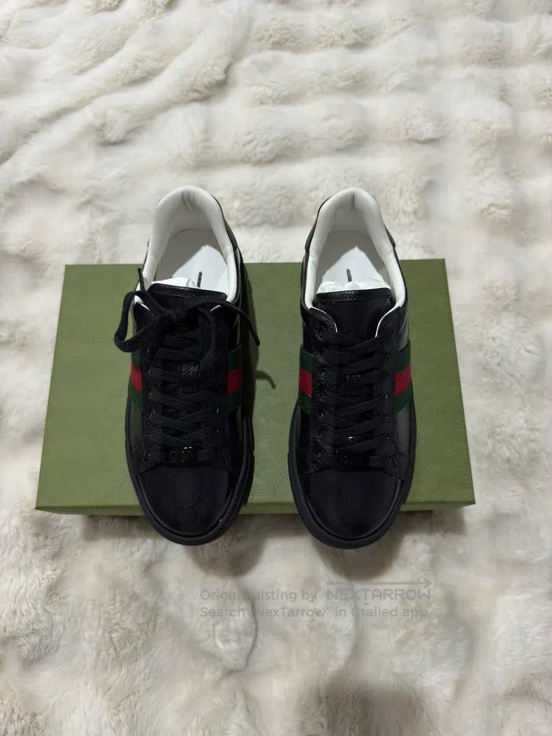 Gucci Guicci Dark Pattern Printed Casual Shoes Size US 12 / IT 42 - 3 Thumbnail
