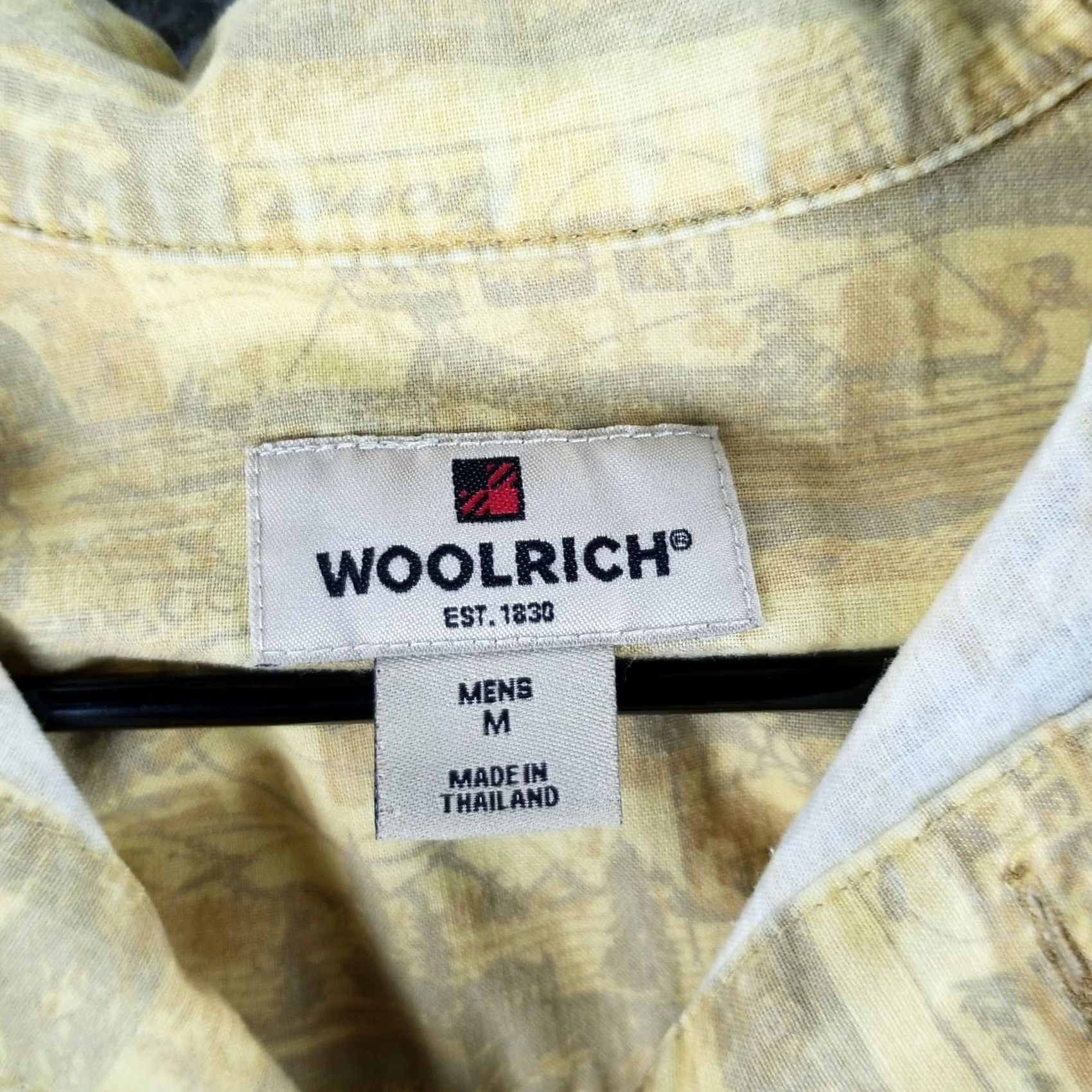 Vintage Woolrich Shirt Mens Medium Short Sleeve Button Up AOP Appalachian Trail Hike Size US M / EU 48-50 / 2 - 2 Thumbnail