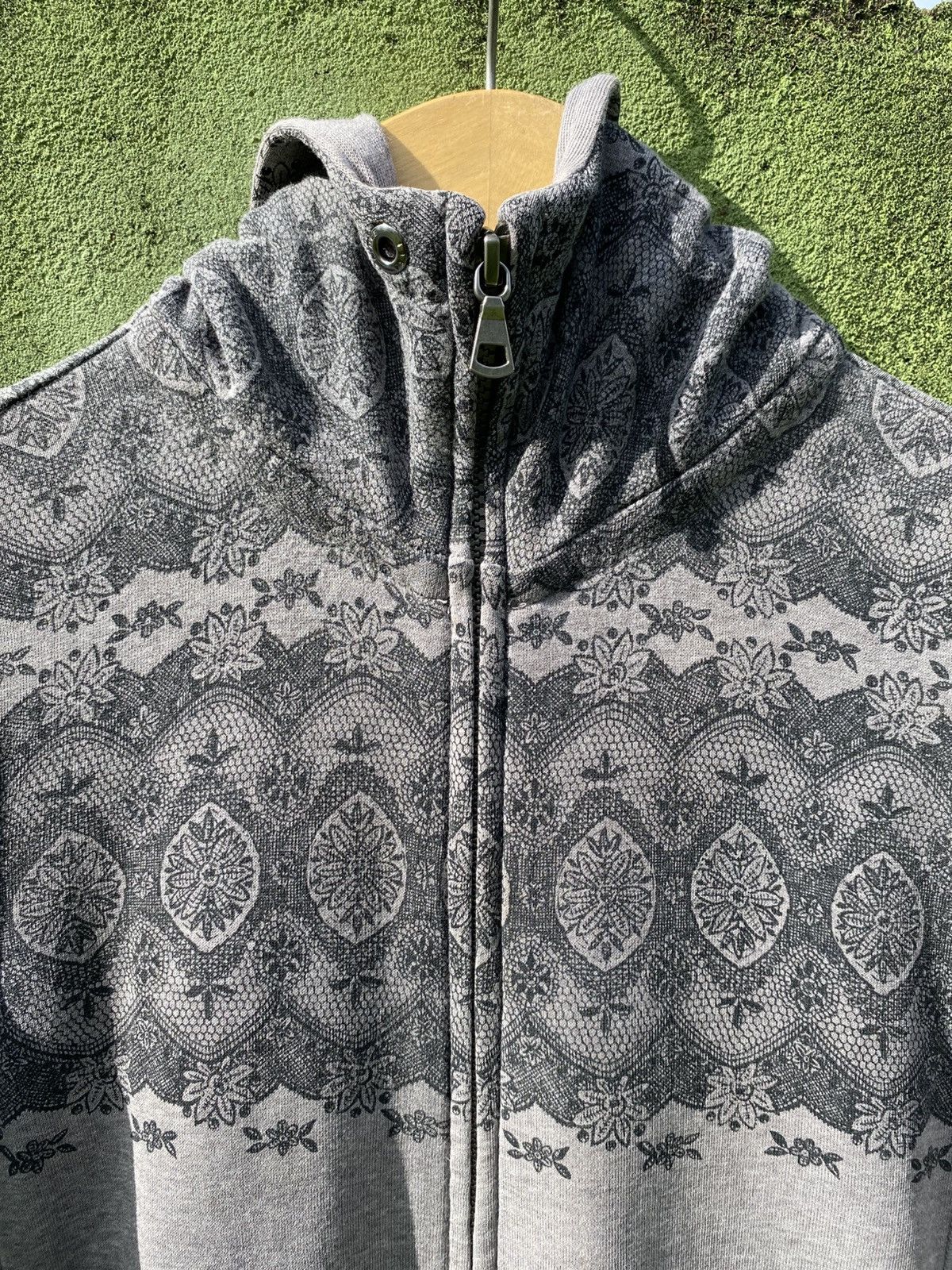 Japanese Brand Uniqlo Luxury Hood Zip Hoodie Grey Tribal Pattern Y2K Jacket Size M / US 6-8 / IT 42-44 - 2 Thumbnail