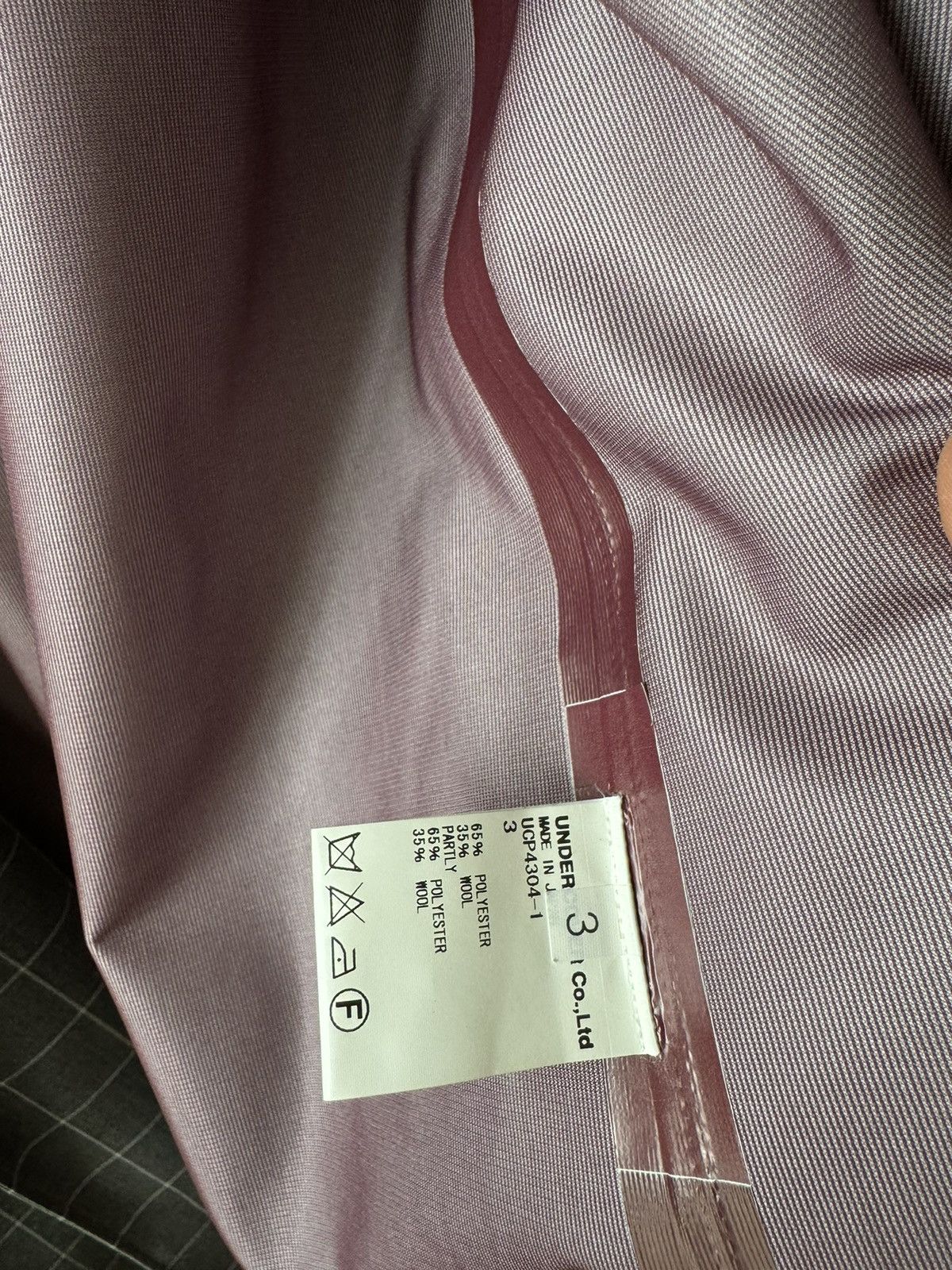 Undercover [3] T/Wpen Windowpane Coat in Grey (AW15) Size US L / EU 52-54 / 3 - 14 Thumbnail