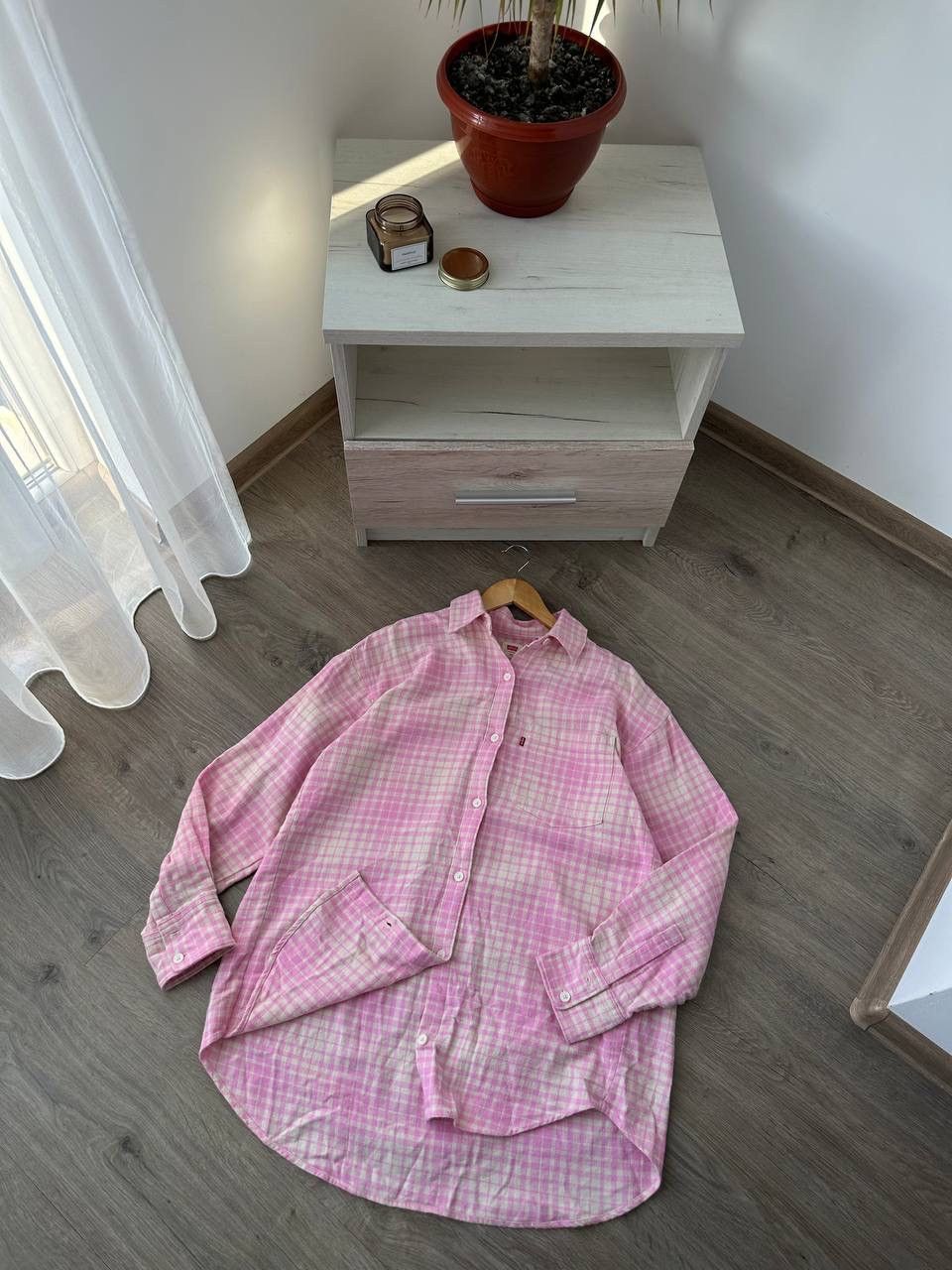 Levi's × Vintage Vintage Levi’s Over-shirt Women’s Pink Shirt Size M / US 6-8 / IT 42-44 - 11 Thumbnail