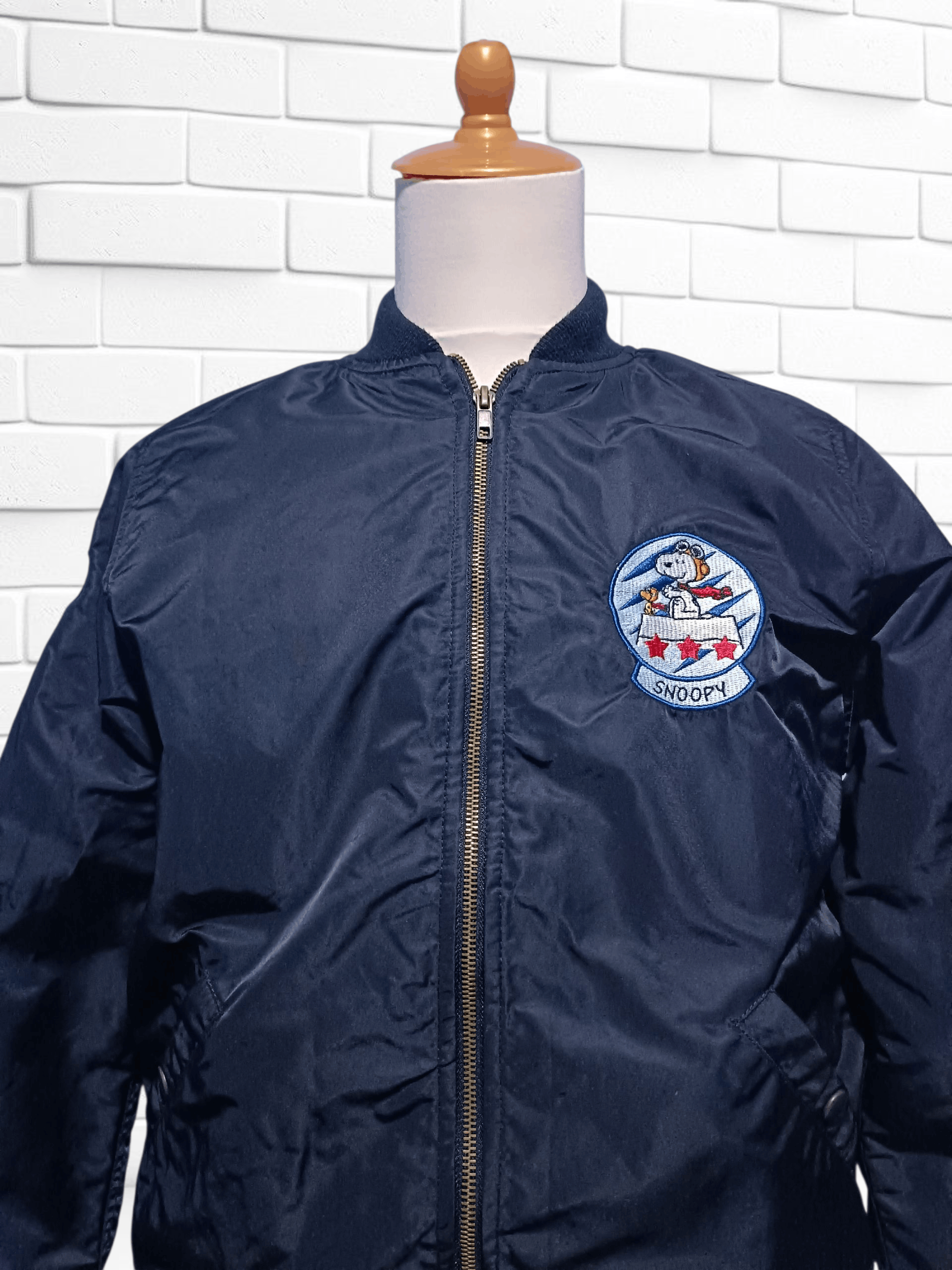 Vintage Vintage Peanuts Snoopy Bomber Jacket Size US M / EU 48-50 / 2 - 2 Thumbnail