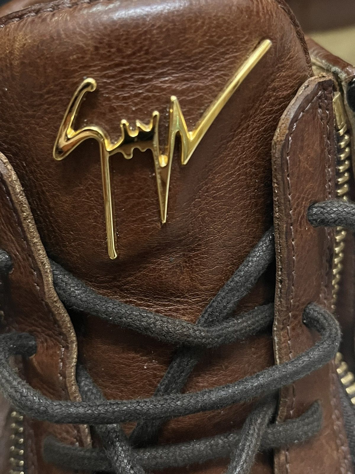 Giuseppe Zanotti × Vintage Guiseppe zanotti leather boots Size US 8.5 / EU 41-42 - 8 Thumbnail