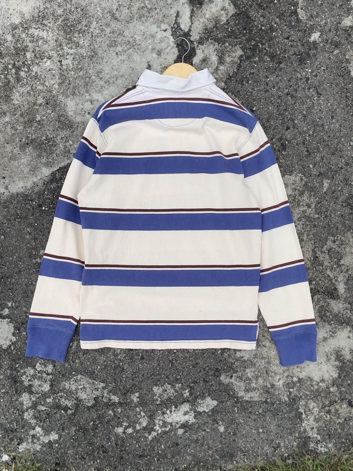 Japanese Brand Vintage Havard University Stripe Rugby Polo Size US M / EU 48-50 / 2 - 6 Thumbnail