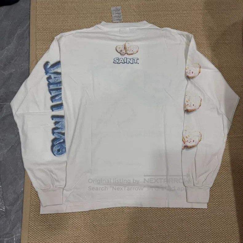 Saint Michael Saint Michael Washed and distressed white cookie long-slee Size US L / EU 52-54 / 3 - 2 Thumbnail