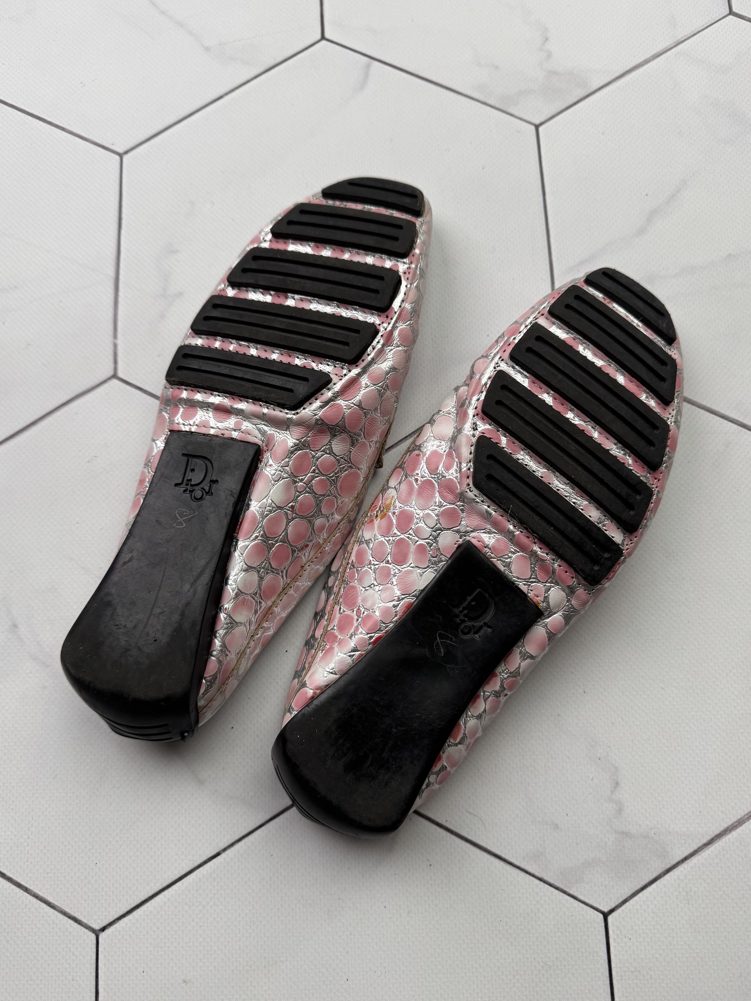 Christian Dior Monsieur Dior Vintage Leather Flats (B265) Size US 8 / IT 38 - 10 Thumbnail