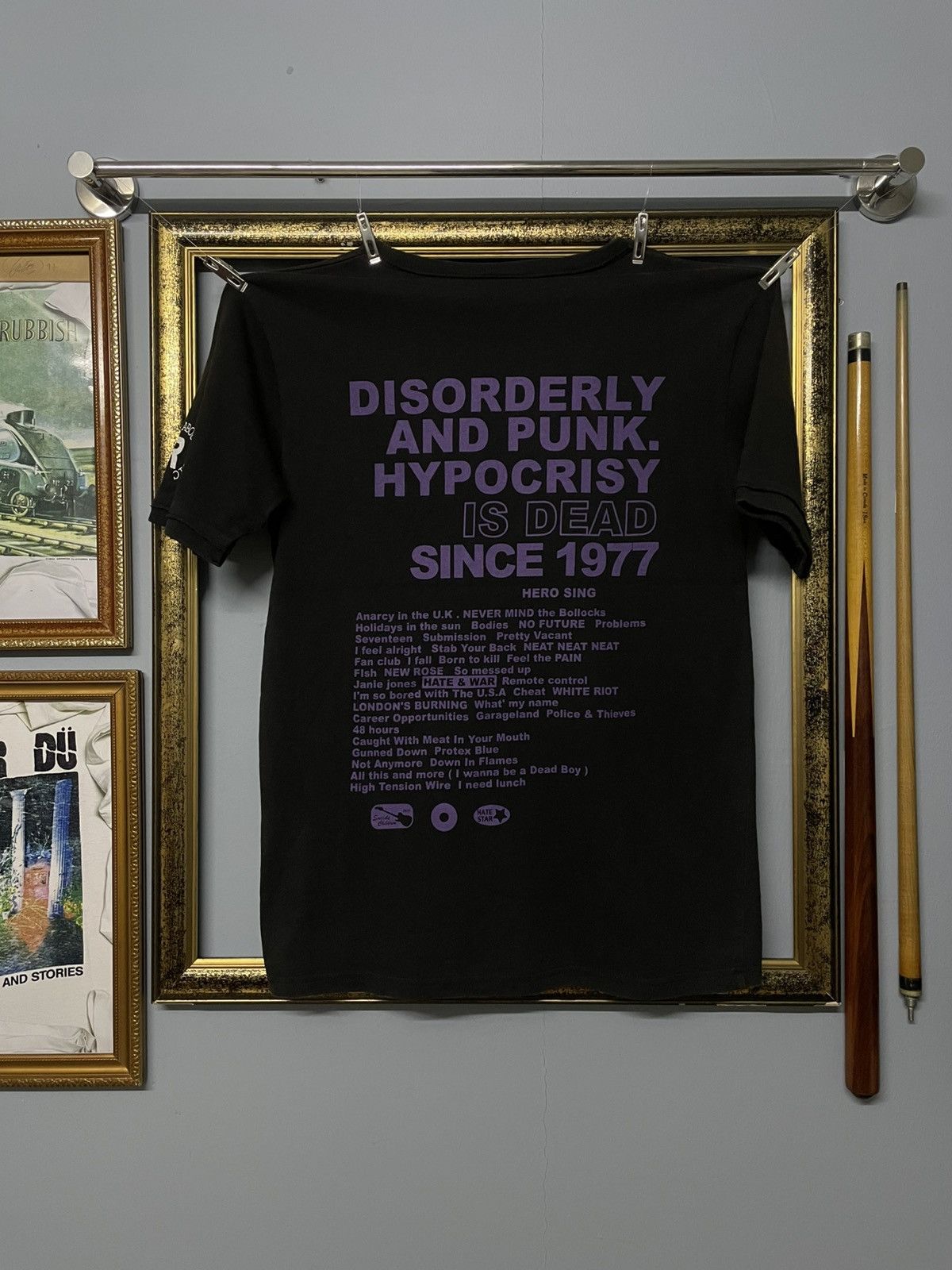 Designer × Japanese Brand × Vintage Vintage 90s Japan Designer Anarchy True Disorderly Punk Tee Size US S / EU 44-46 / 1 - 1 Thumbnail