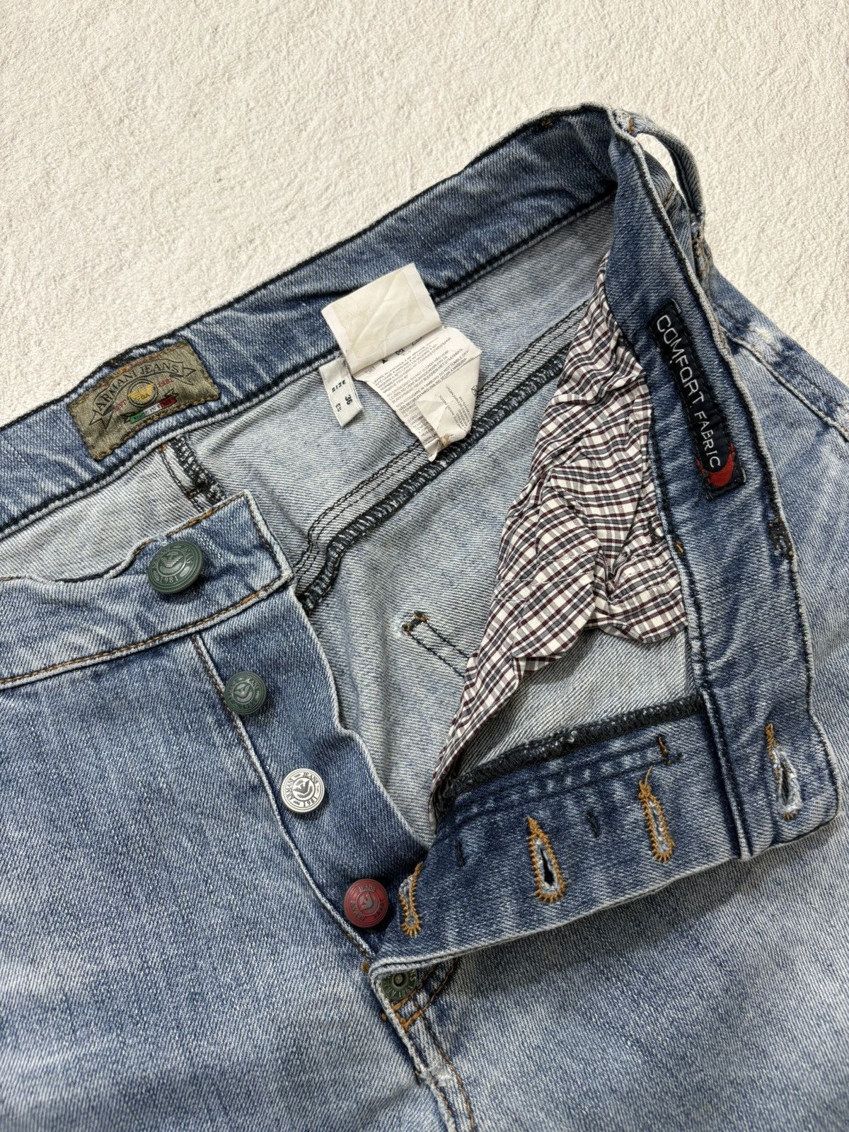 Giorgio Armani 2000s armani exchange japan bootcut wash denim y2k style Size US 34 / EU 50 - 5 Thumbnail