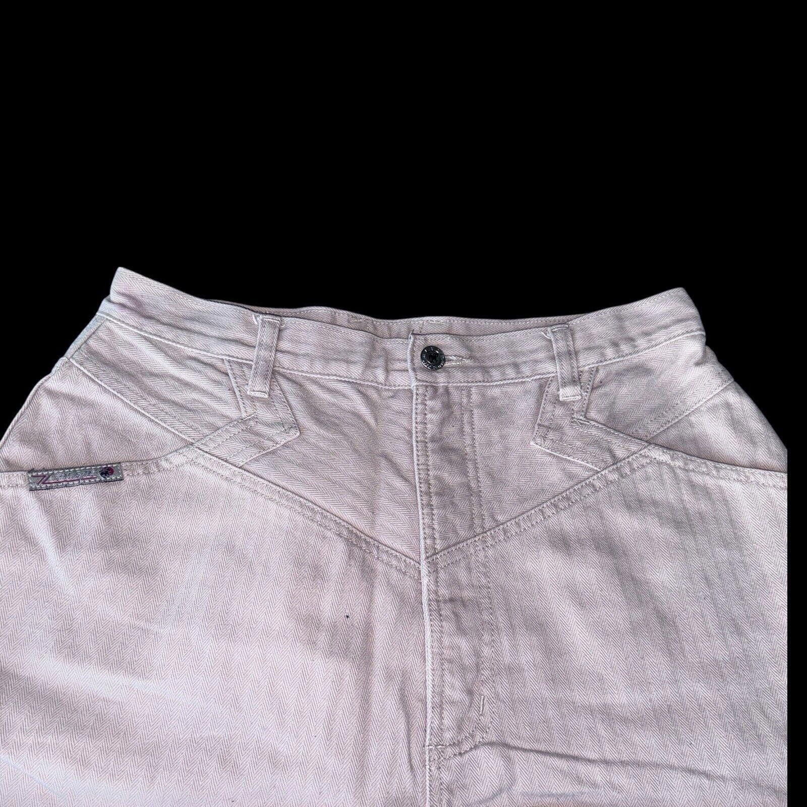 Designer Khaki Denim BAREBACK Blaze High Rise Cuff Off Shorts 13 Jr Size 34" / US 12 / IT 48 - 2 Thumbnail