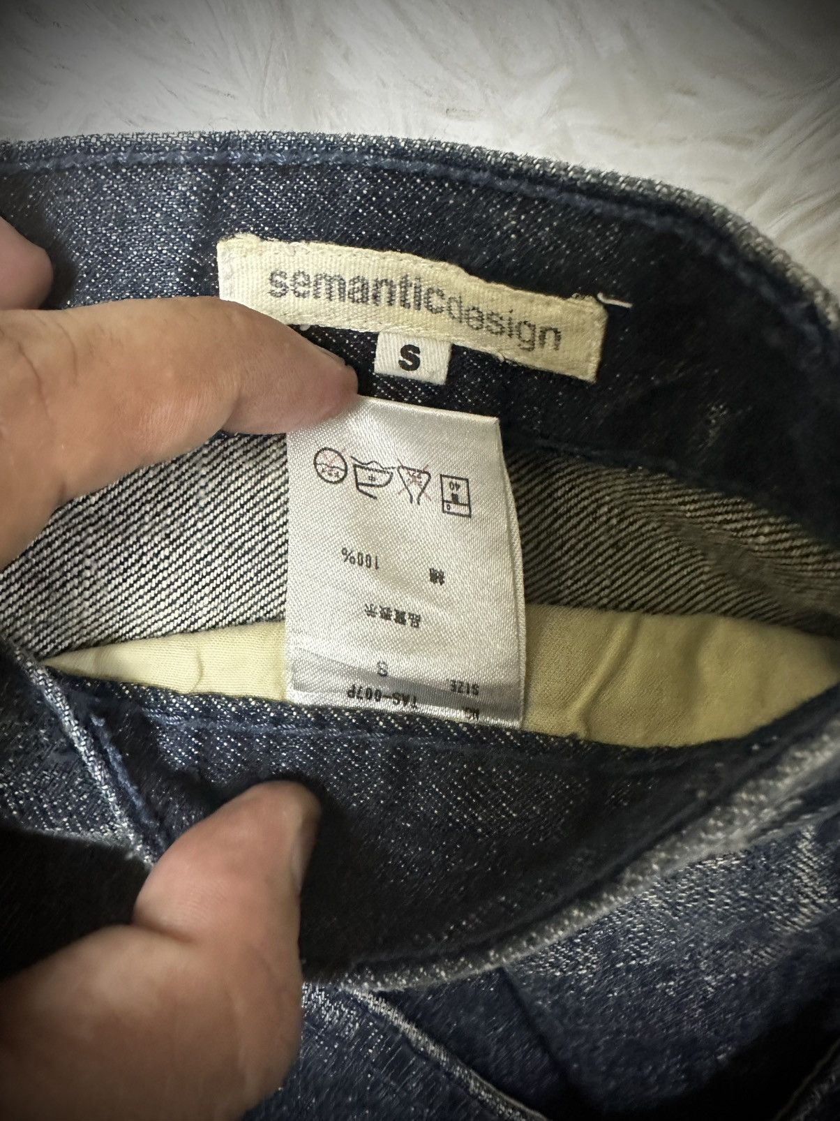 Japanese Brand 💥rare💥 semantic design punk ripped denim jeans Size US 32 / EU 48 - 5 Thumbnail